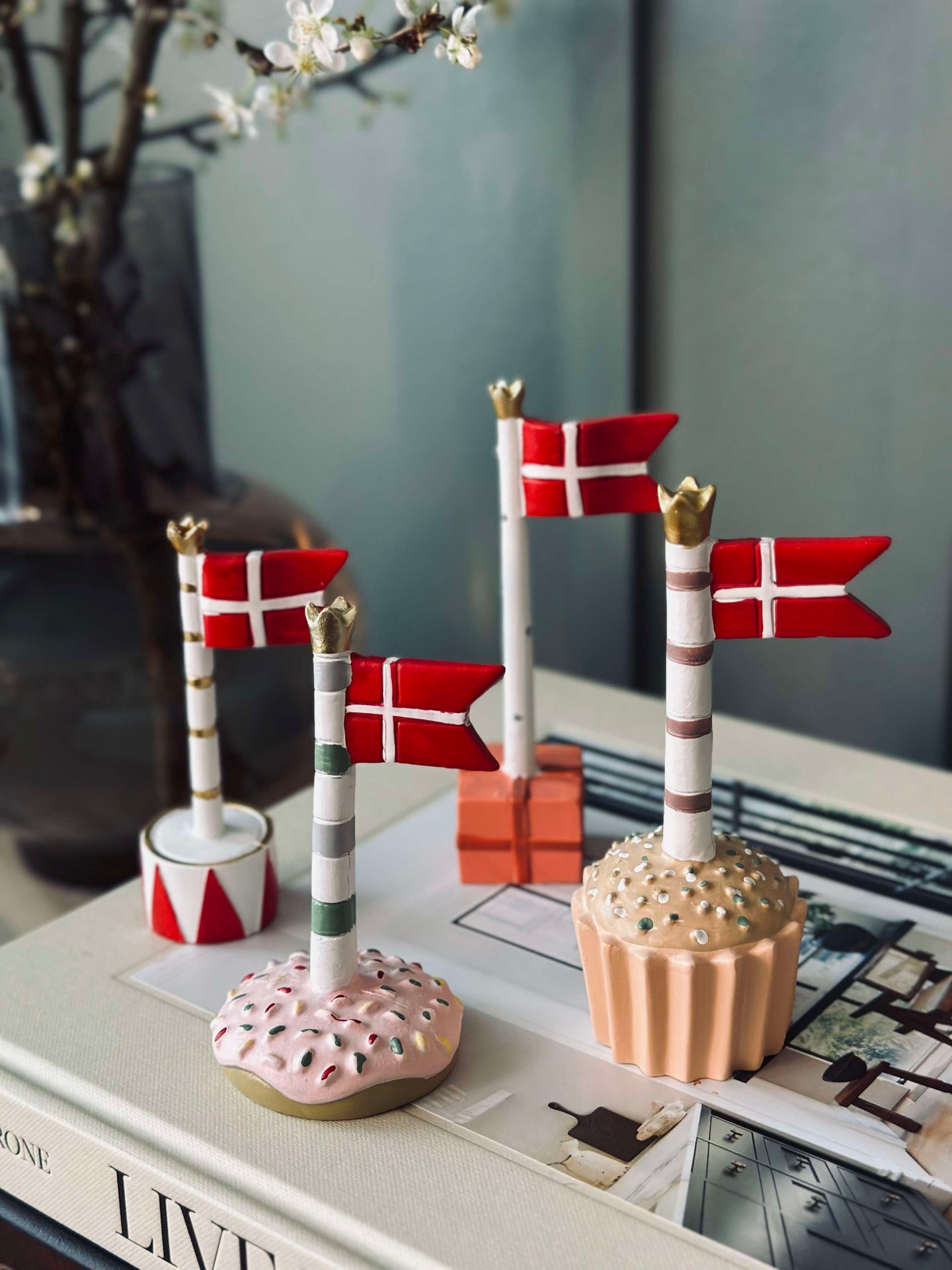 Flaggor till födelsedag - 2 st.