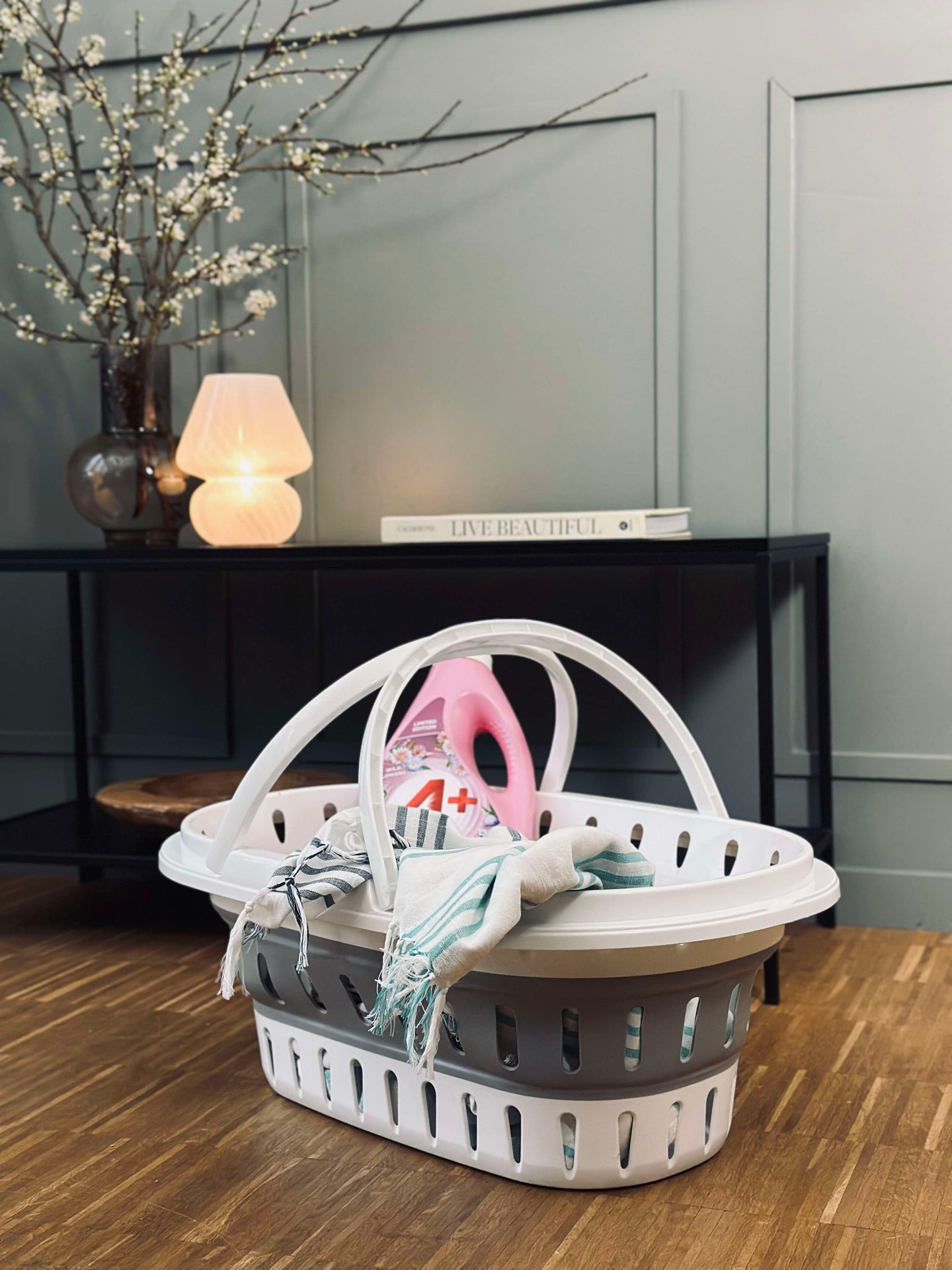 Tvättkorg - Hopfällbar