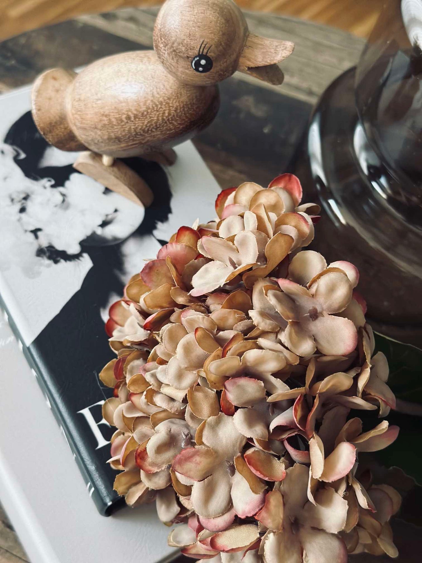 Hortensia - Brända färger