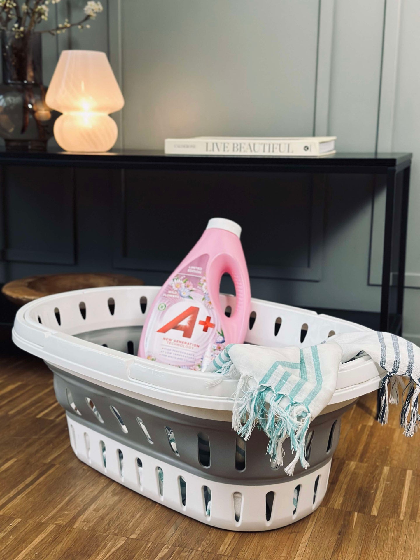 Tvättkorg - Hopfällbar