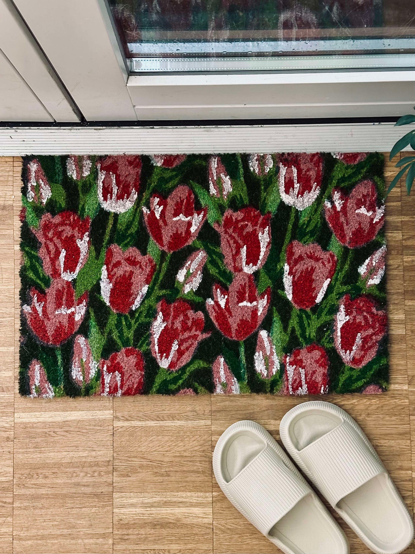 Dörrmatta - Rosa tulpan