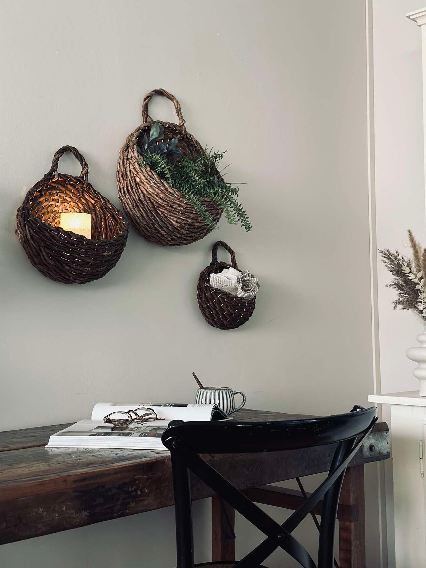 Hängkorgar - Set om 3 st