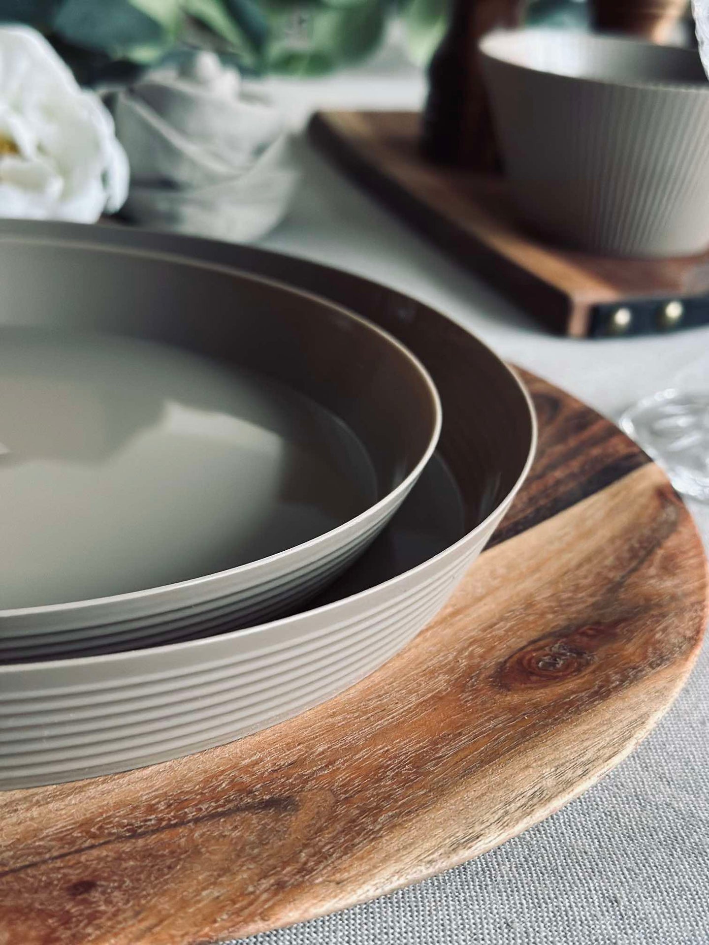 Tallrik Norma 24cm - Mocca 2 st.