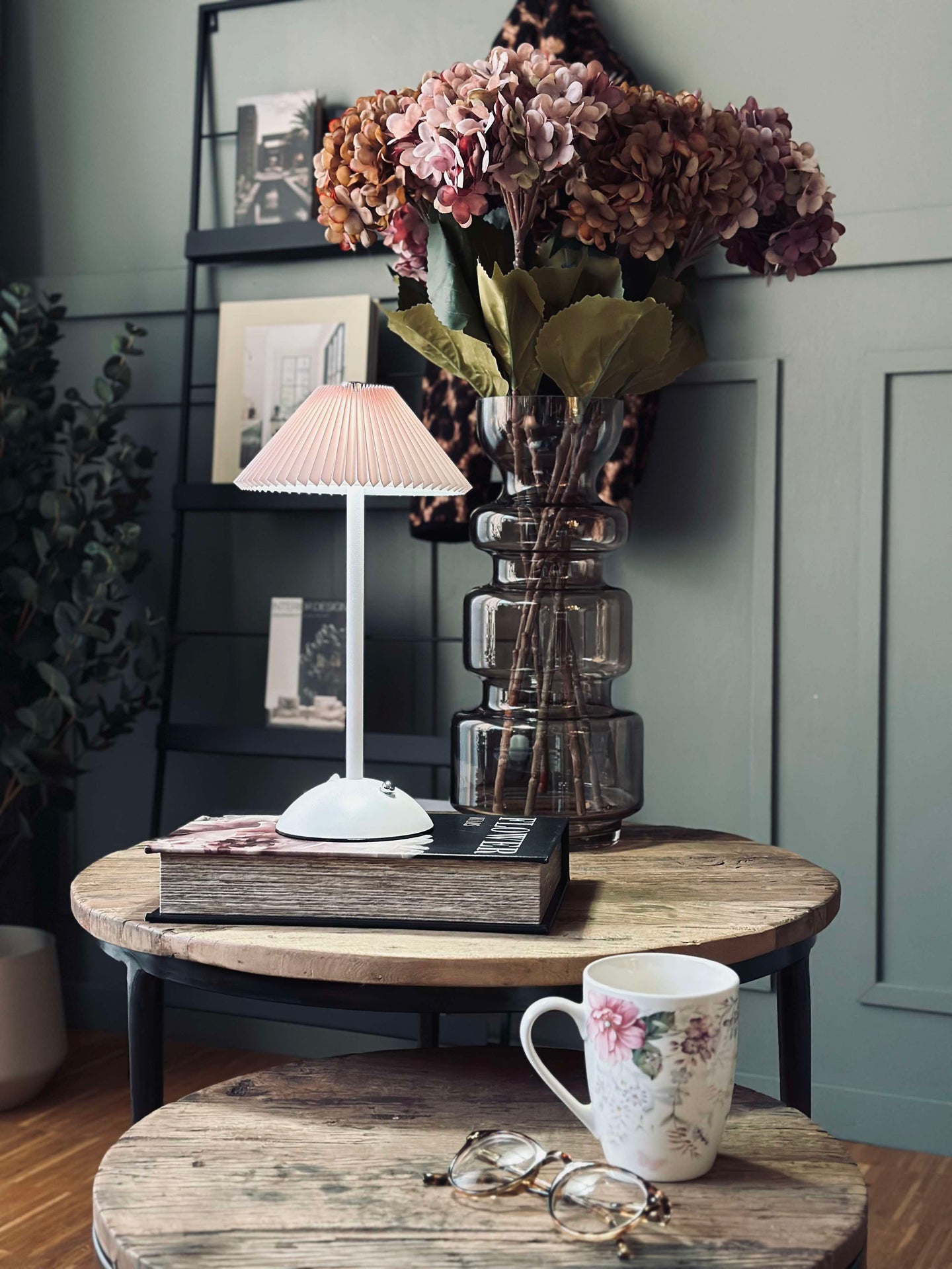 Touch Plisserad Bordslampa - Rosa