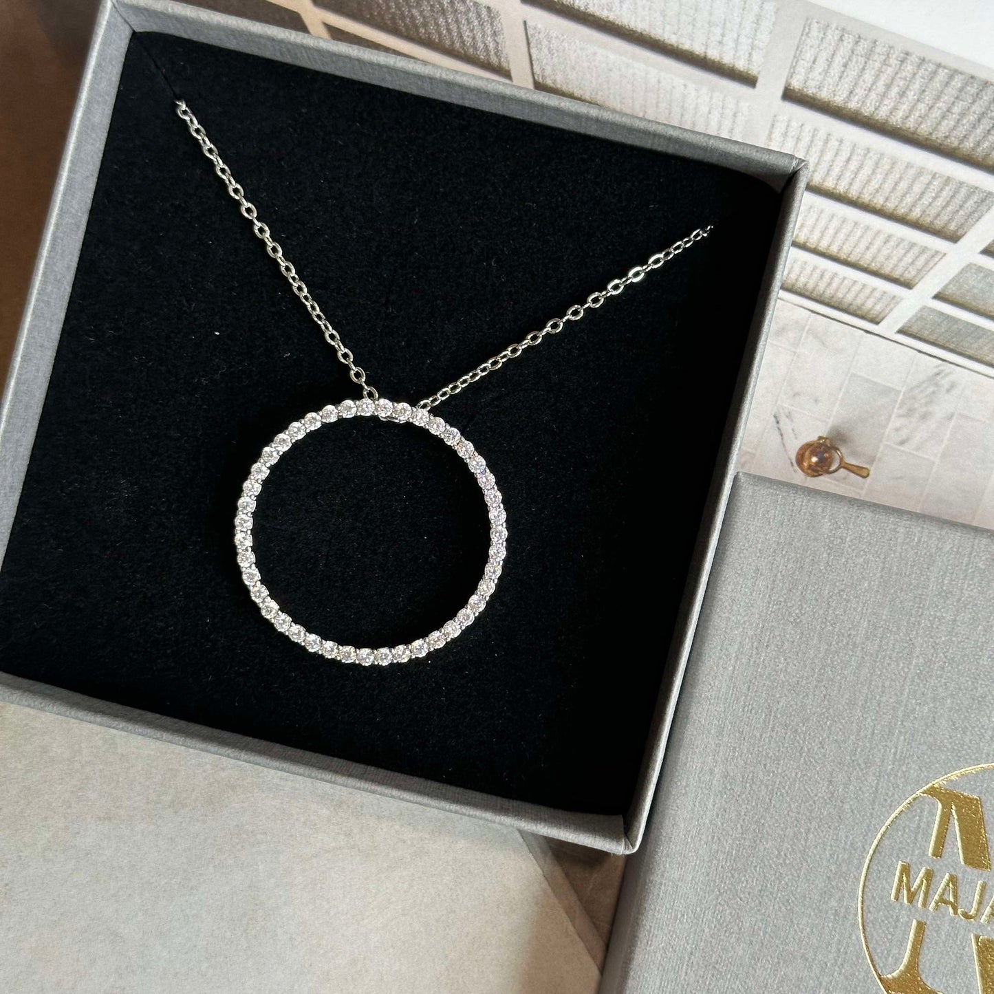 Halsband Kendal - rhodiumbelagt