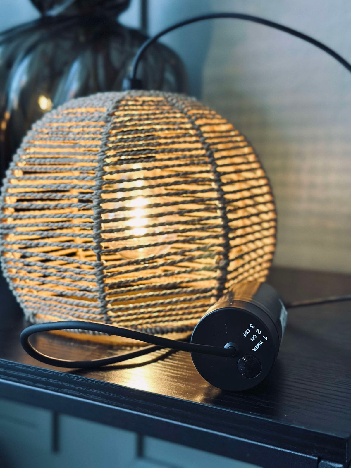 LED-lampa för batterier med timerfunktion