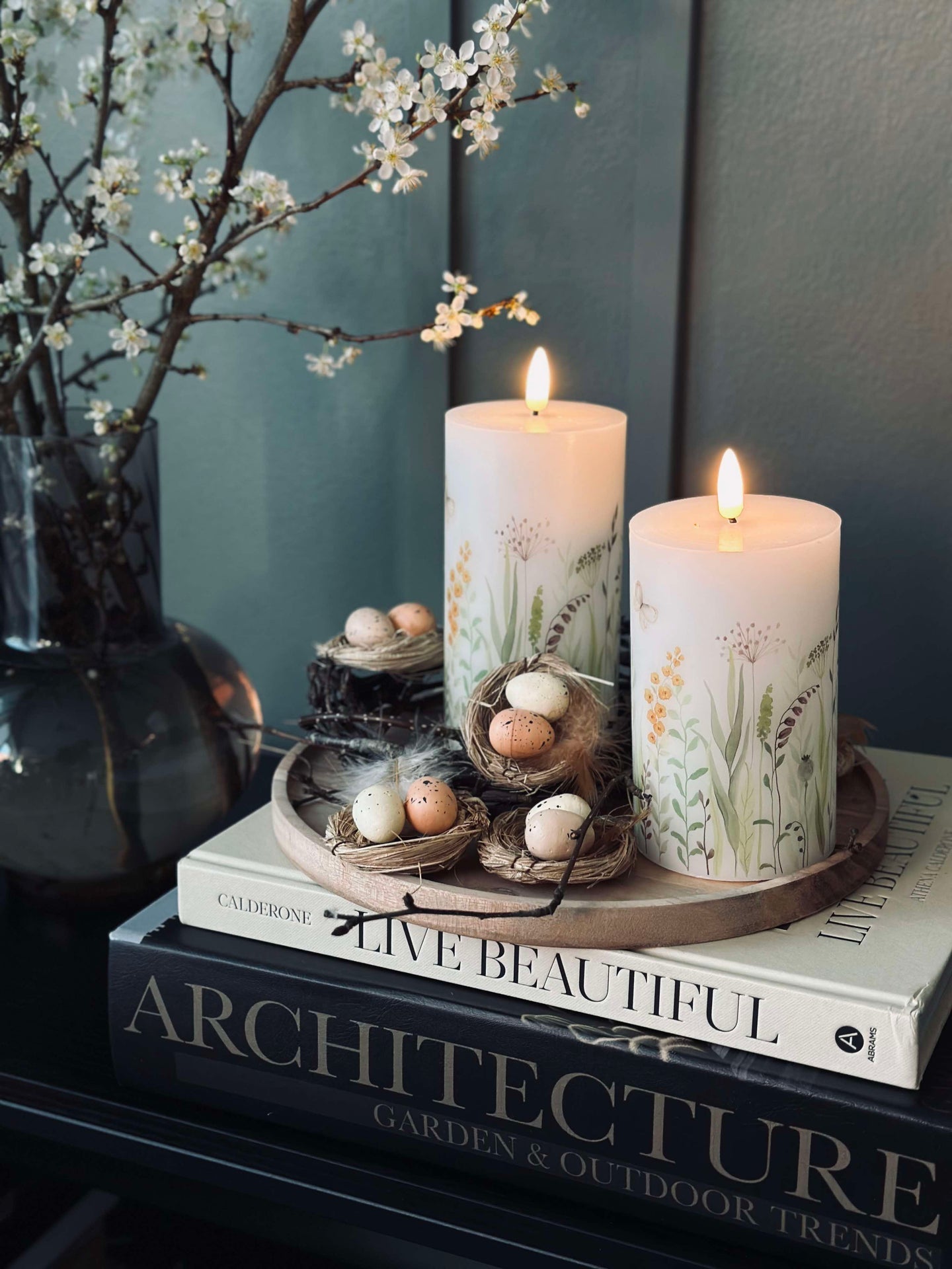 6st. Bon med påskägg - Bordsdekoration