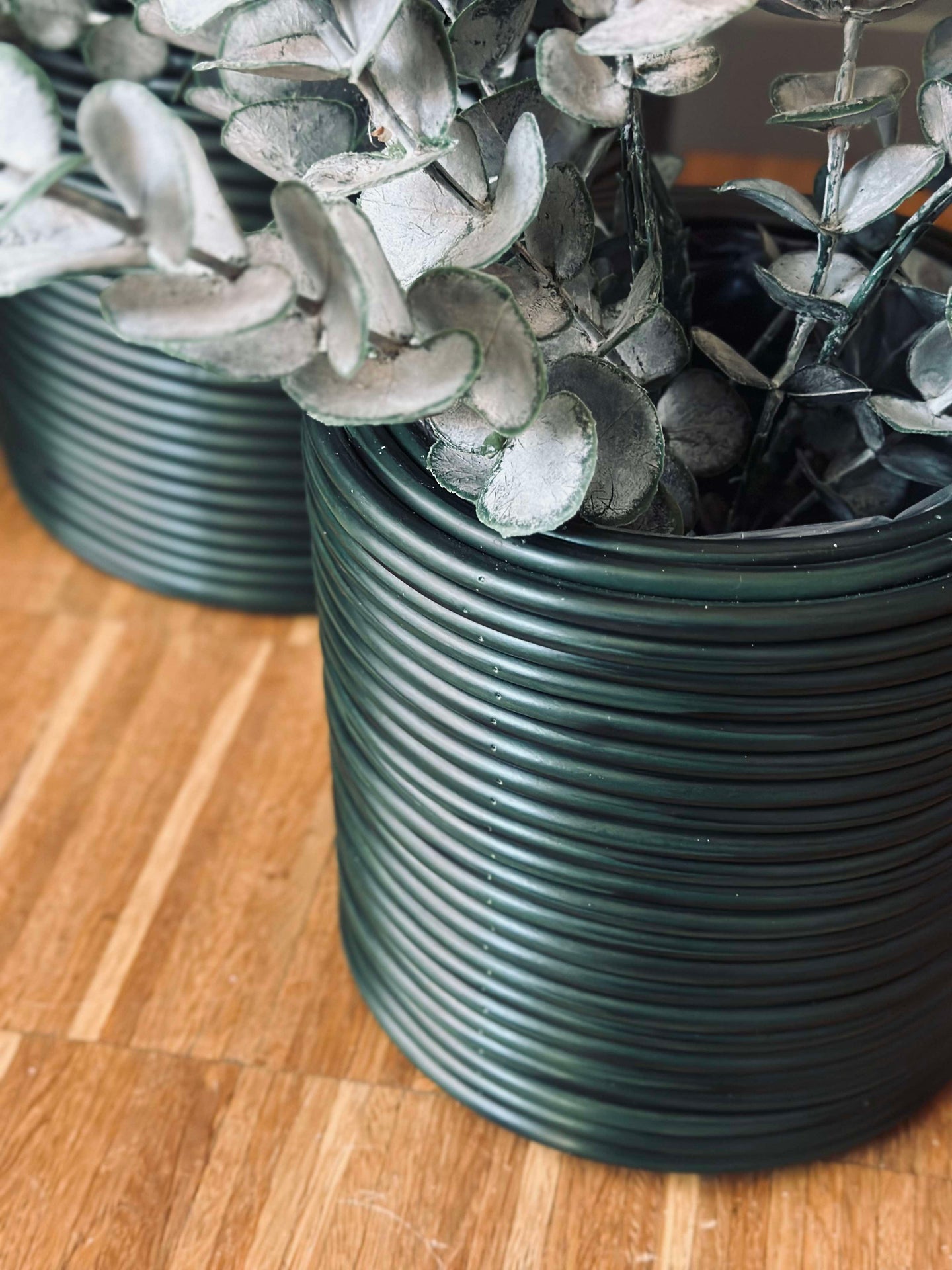 Grön Växtkorg - Set om 3 st.