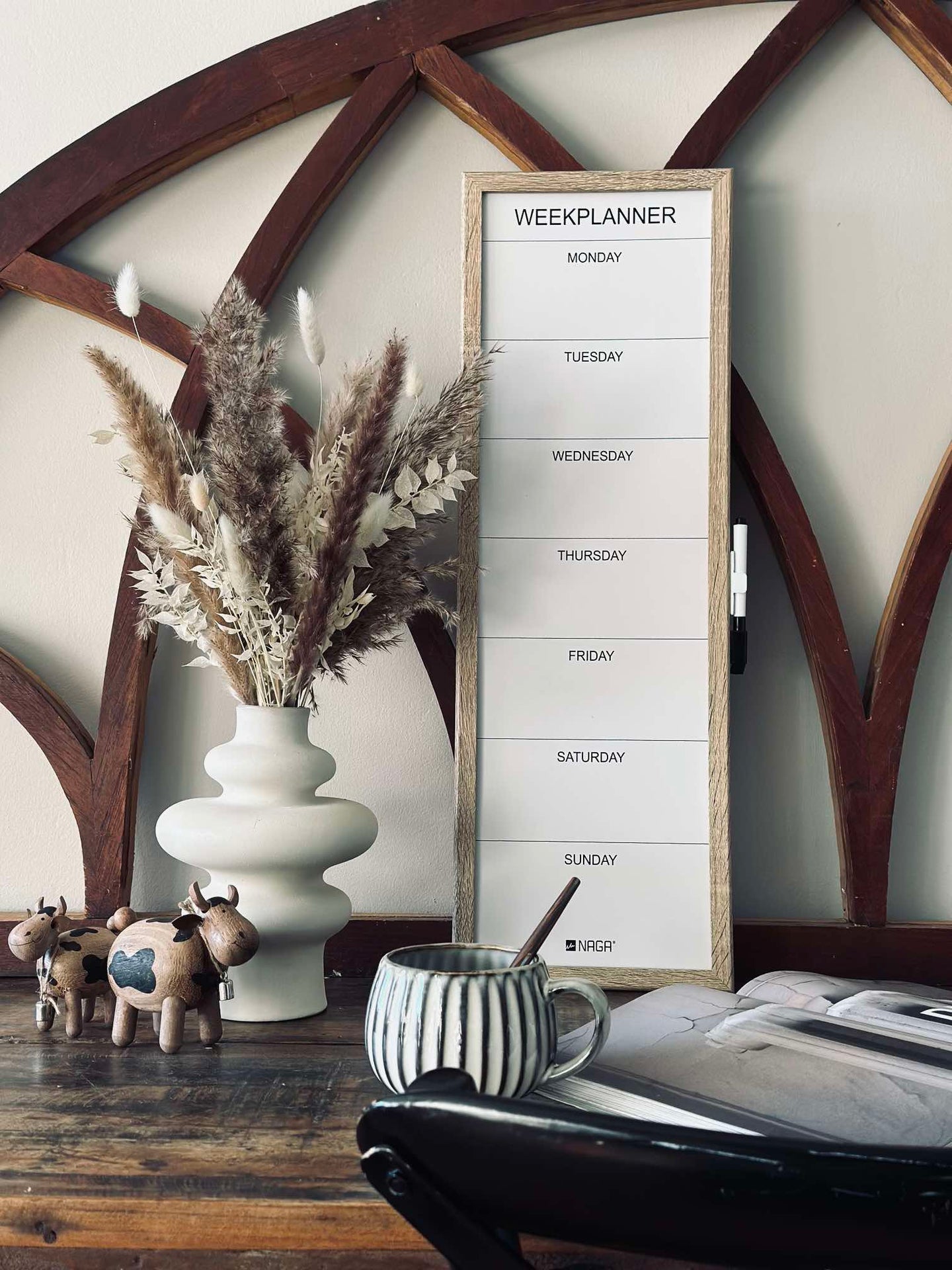 Whiteboard Vecka 20x60cm