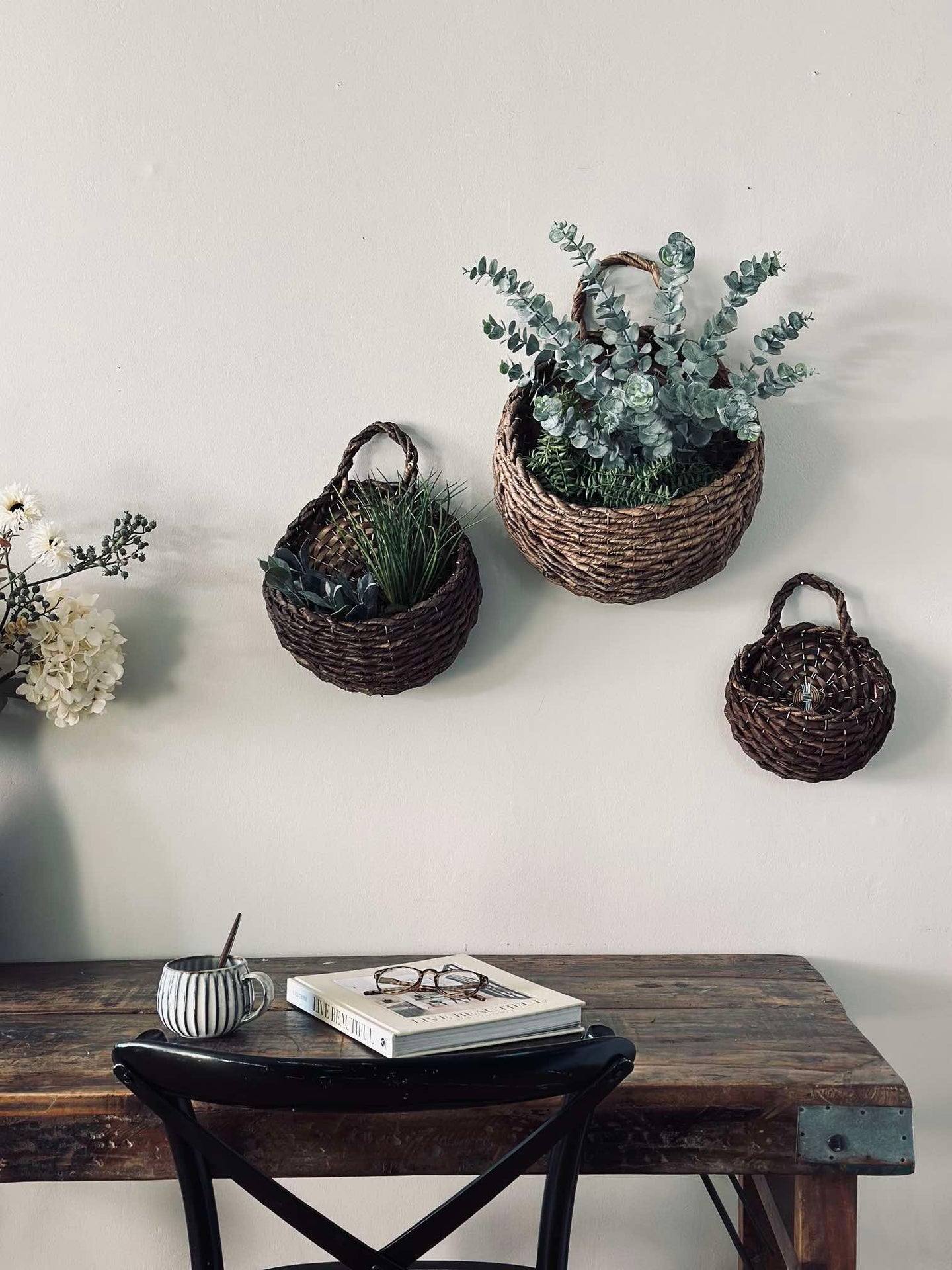 Hängkorgar - Set om 3 st