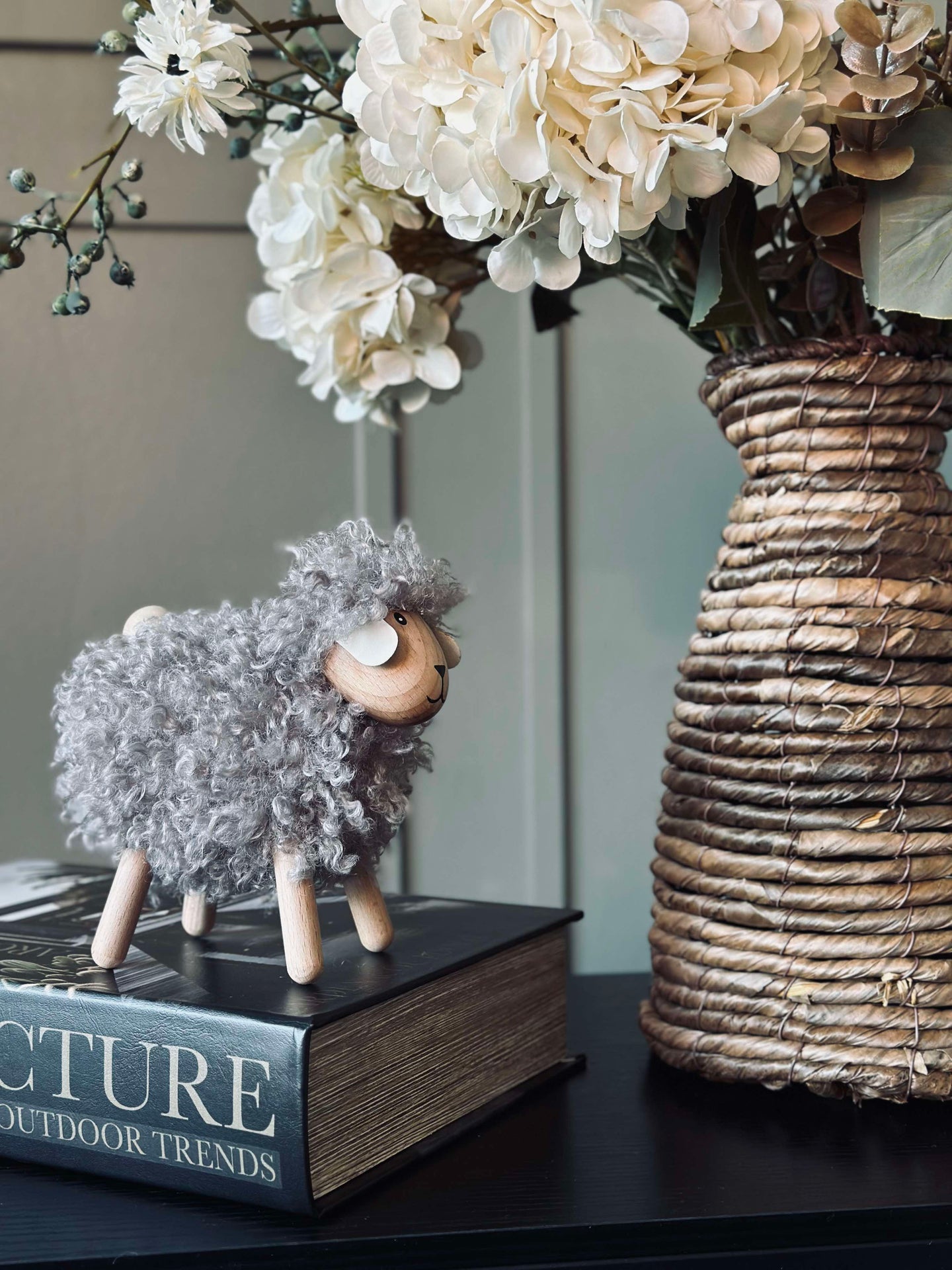 Långhårigt får - Grå Stor