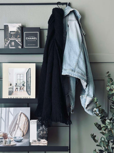 Sjal svart - Supermjuk