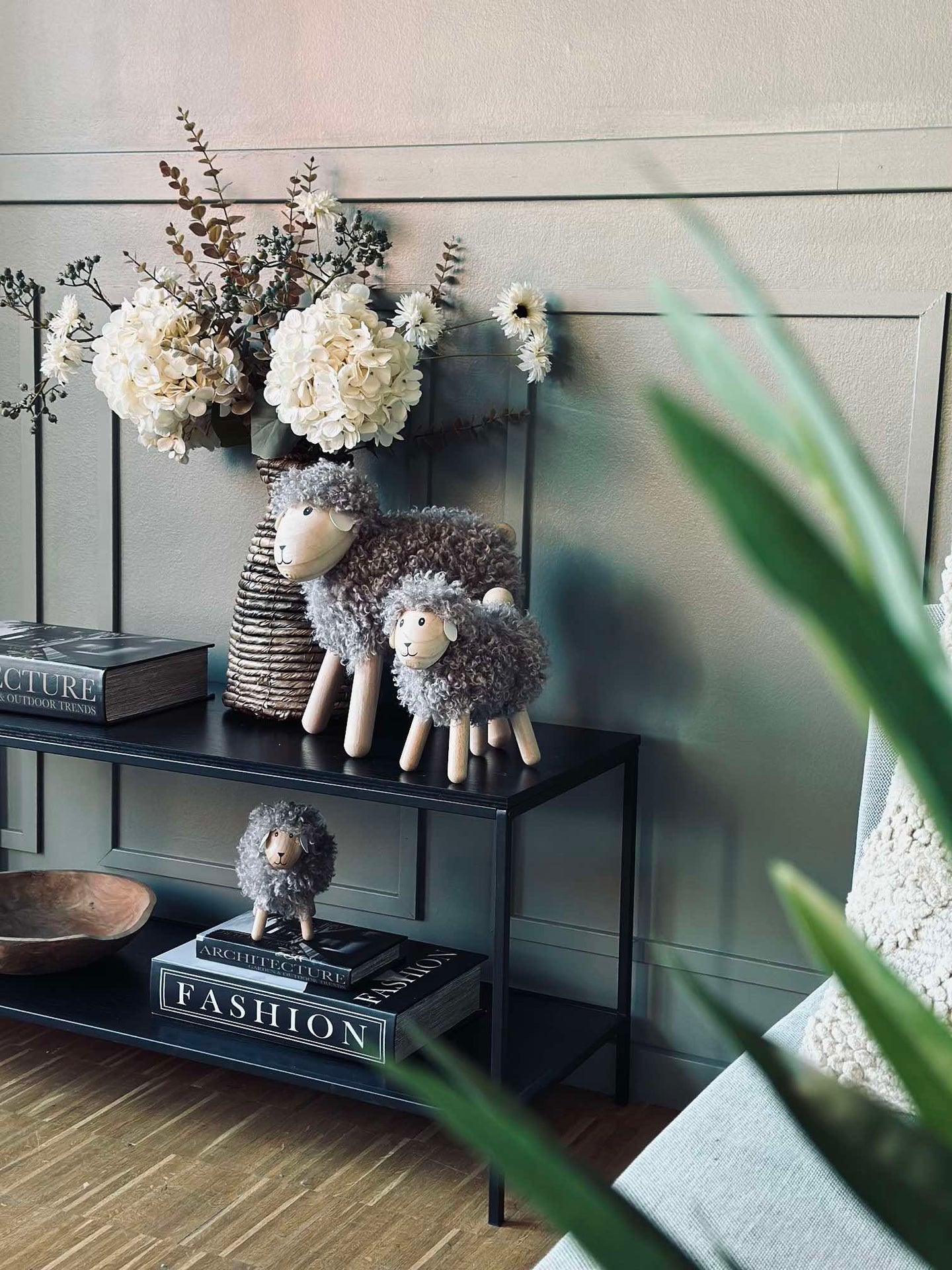 Långhårigt får - Grå Stor