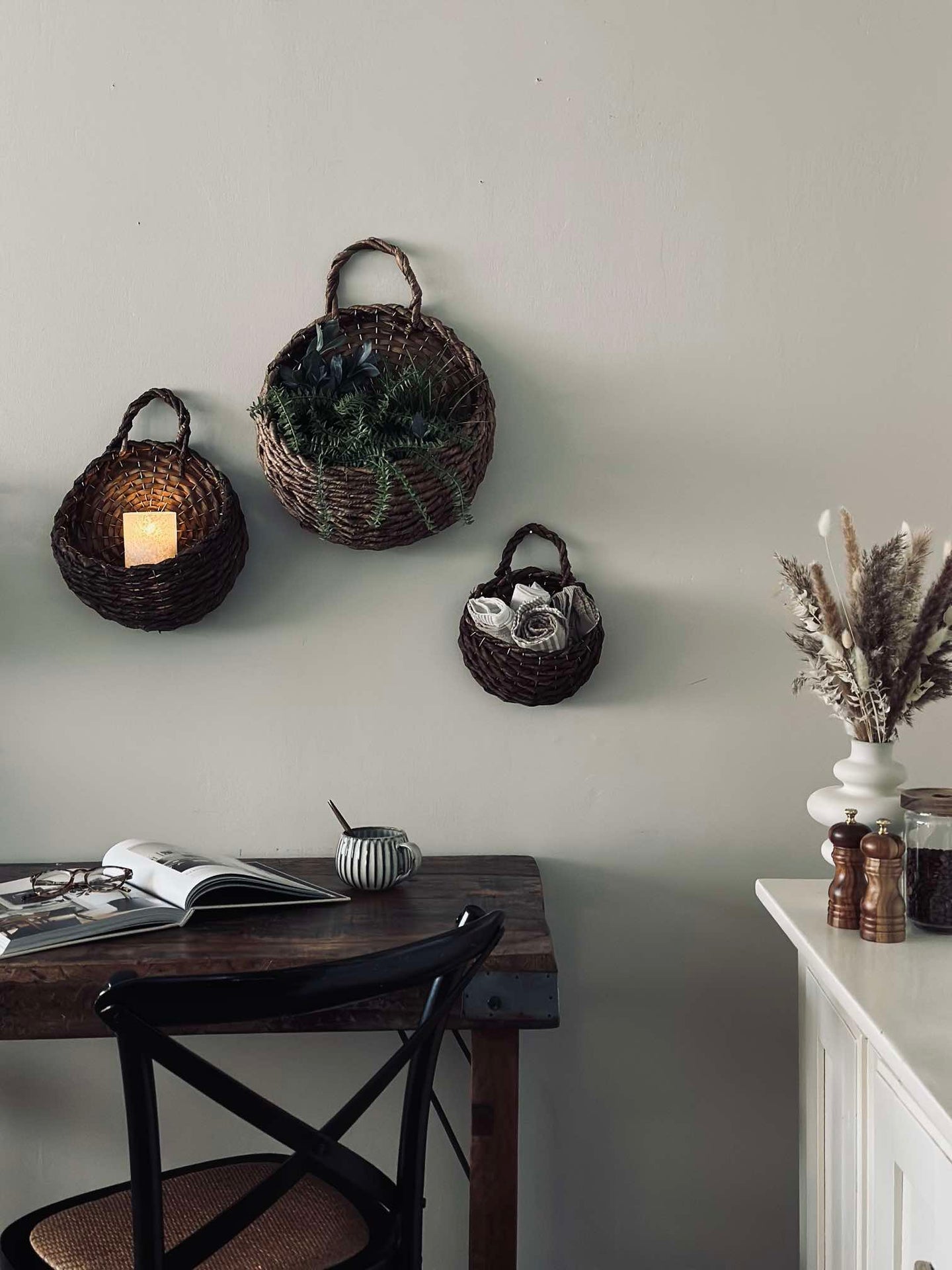 Hängkorgar - Set om 3 st