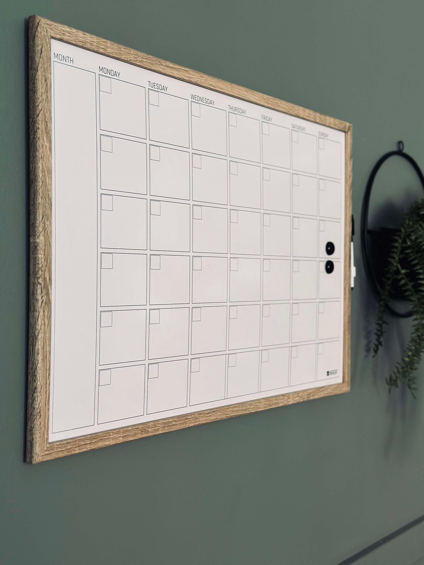 Whiteboard - Månadstavla