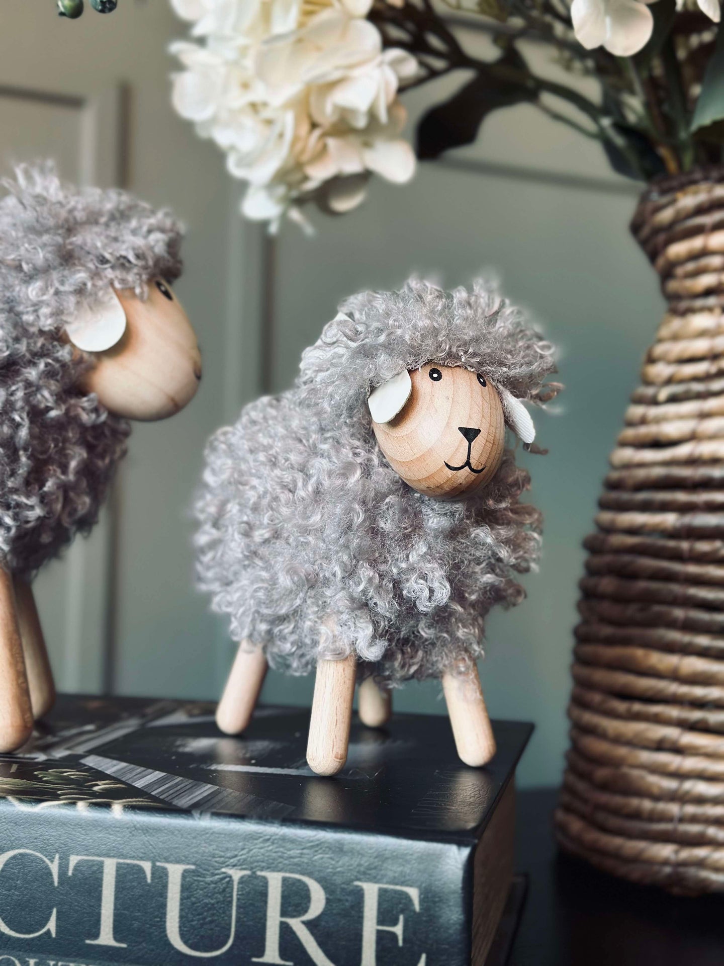 Långhårigt får - Grå Stor