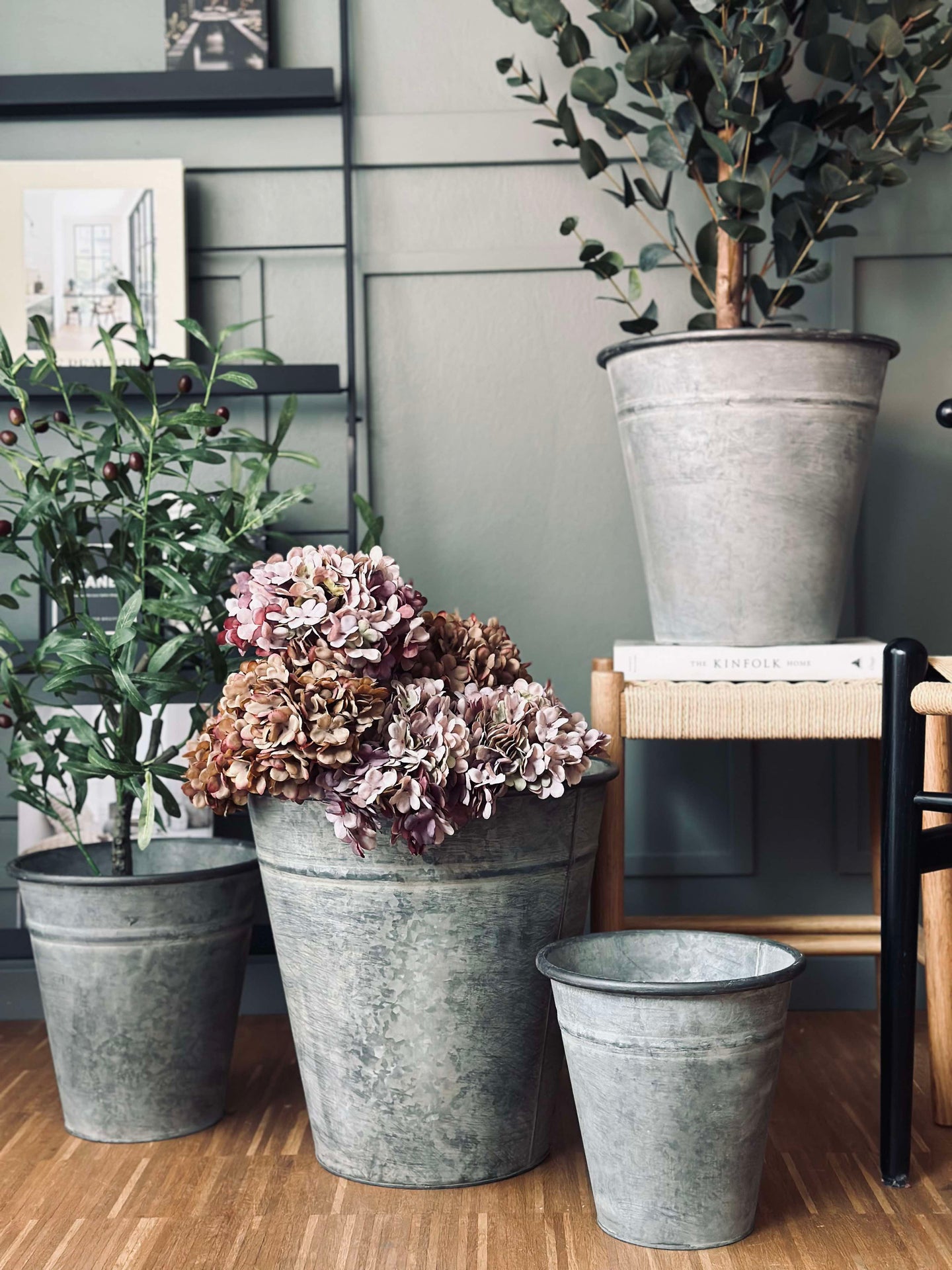 Zinkkruka - Set om 4 st.