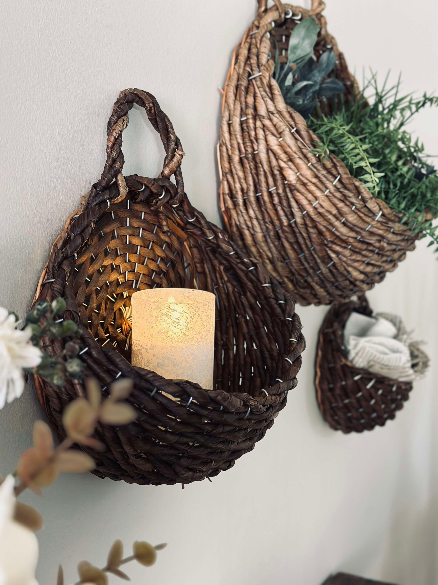 Hängkorgar - Set om 3 st