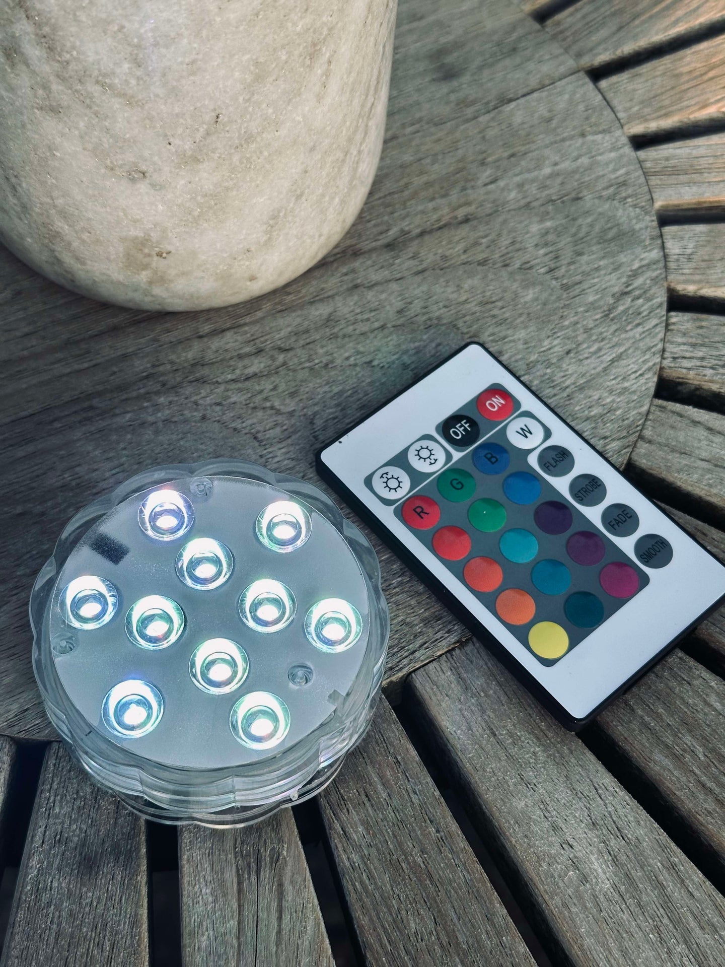 Vattentät undervattensbelysning