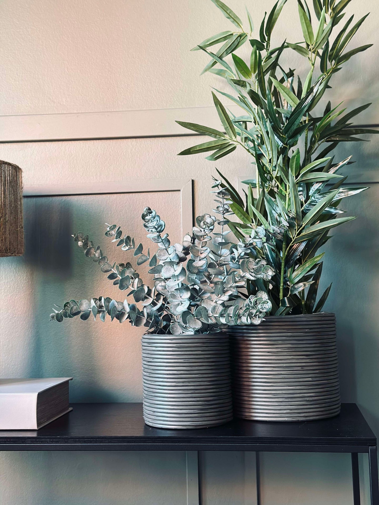 Växtkorg Grå - Set om 3 st.