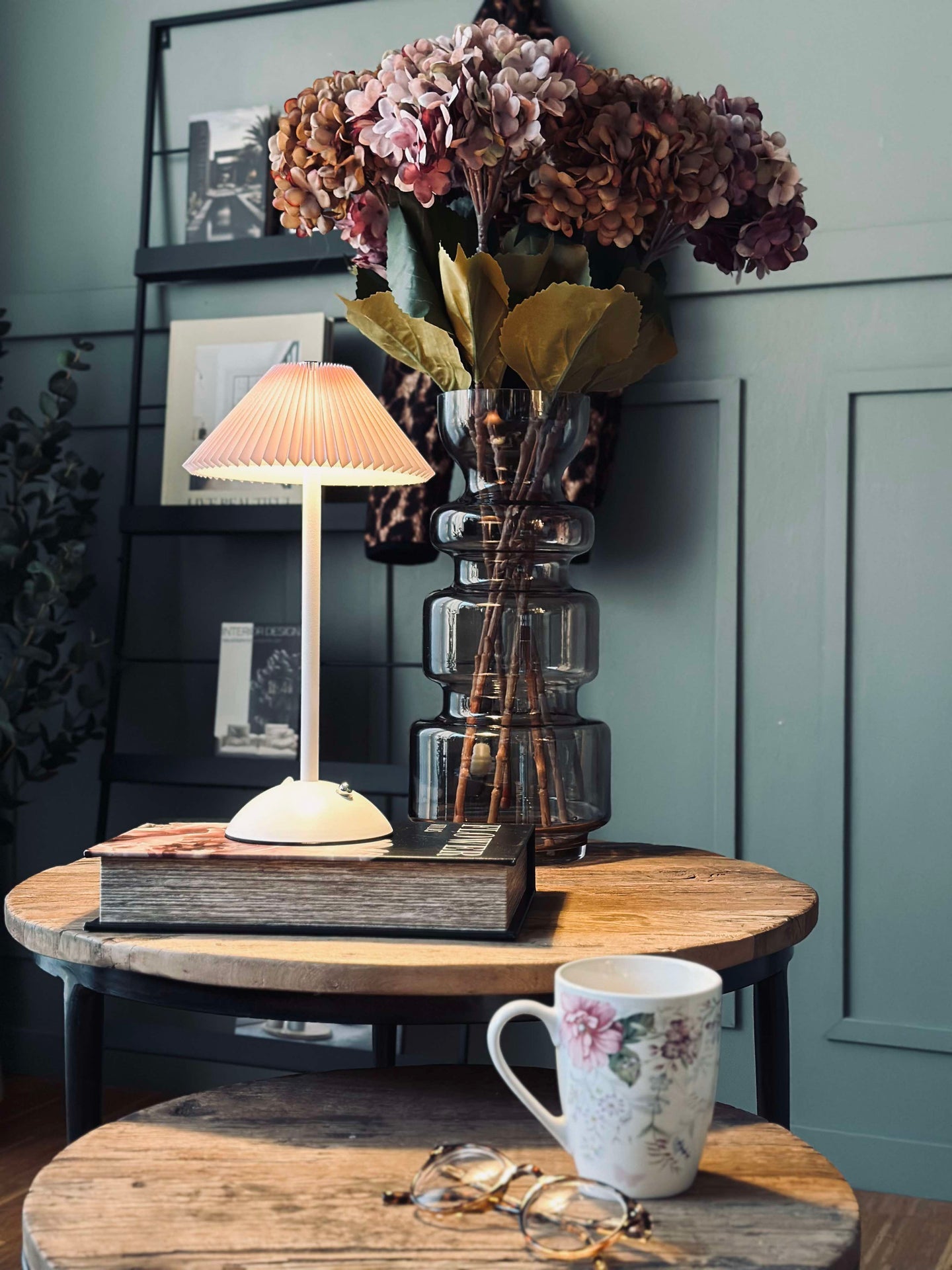 Touch Plisserad Bordslampa - Rosa