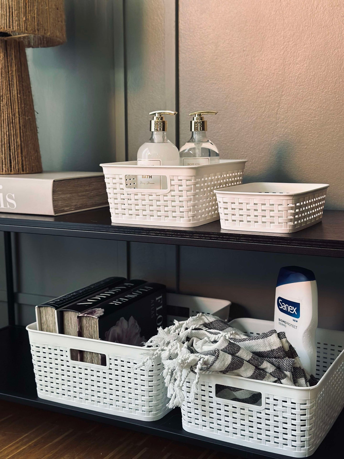 Förvaringslåda Mille vit - XL