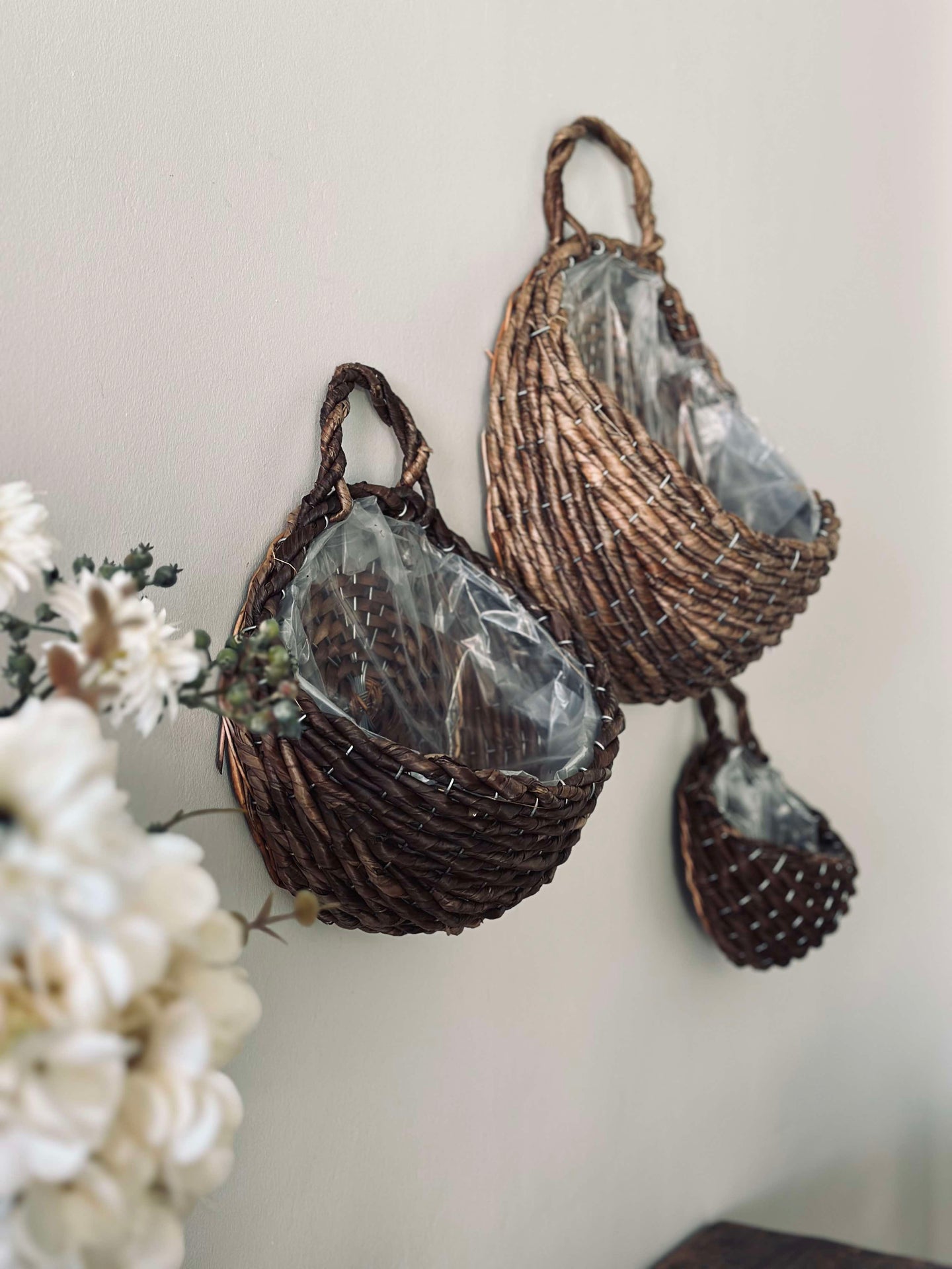 Hängkorgar - Set om 3 st