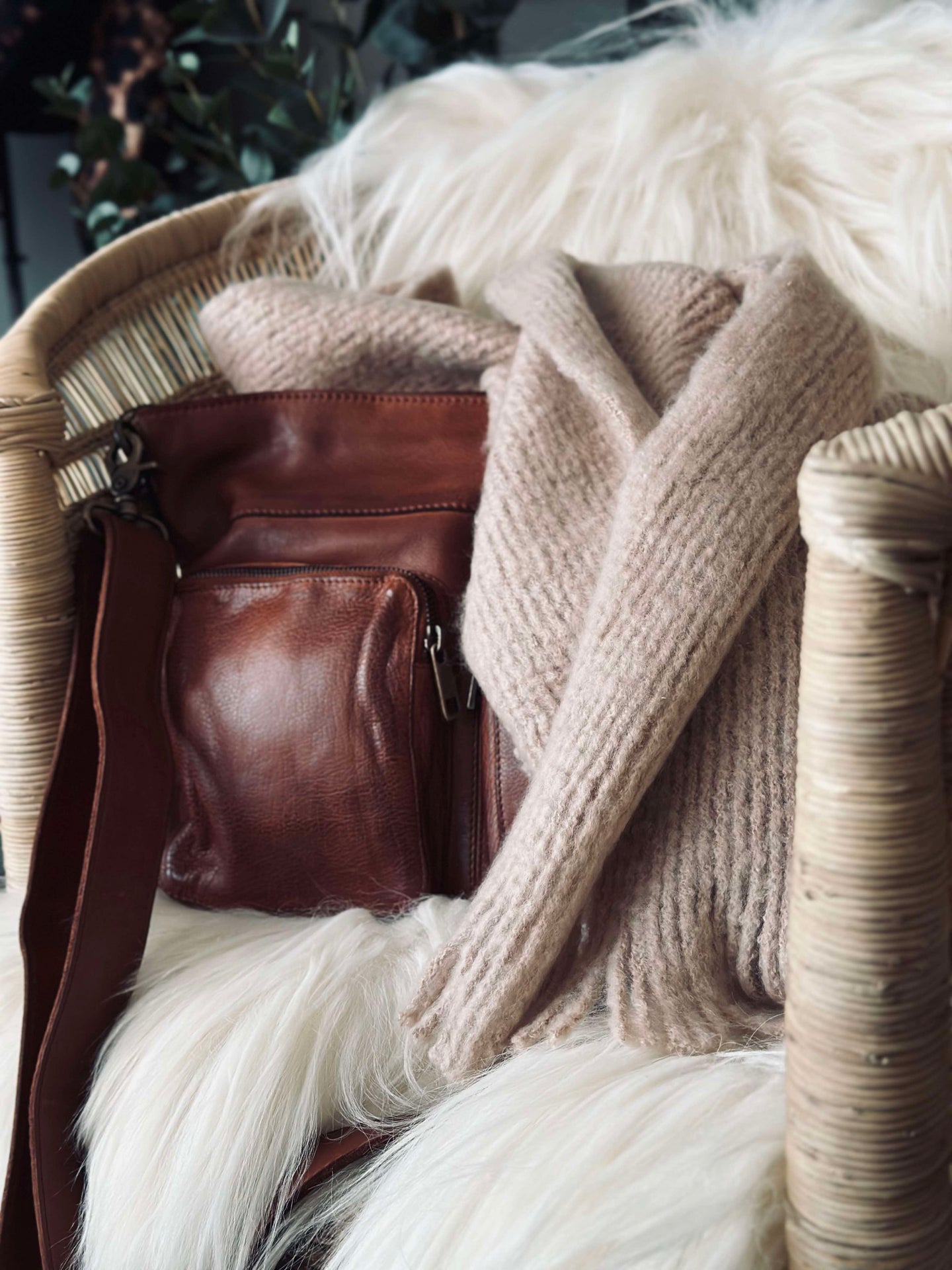 Mocca sjal - Supermjuk