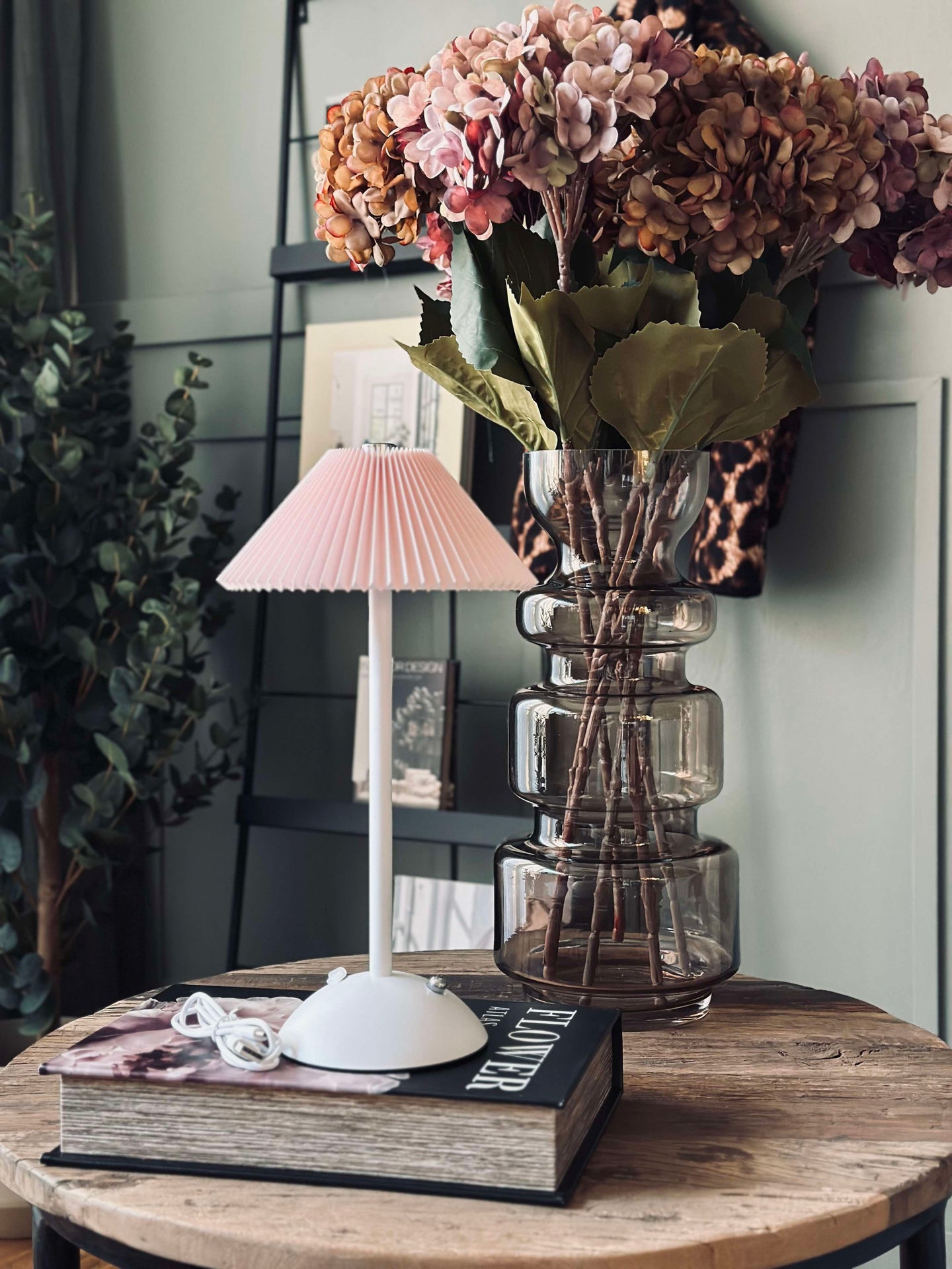 Touch Plisserad Bordslampa - Rosa