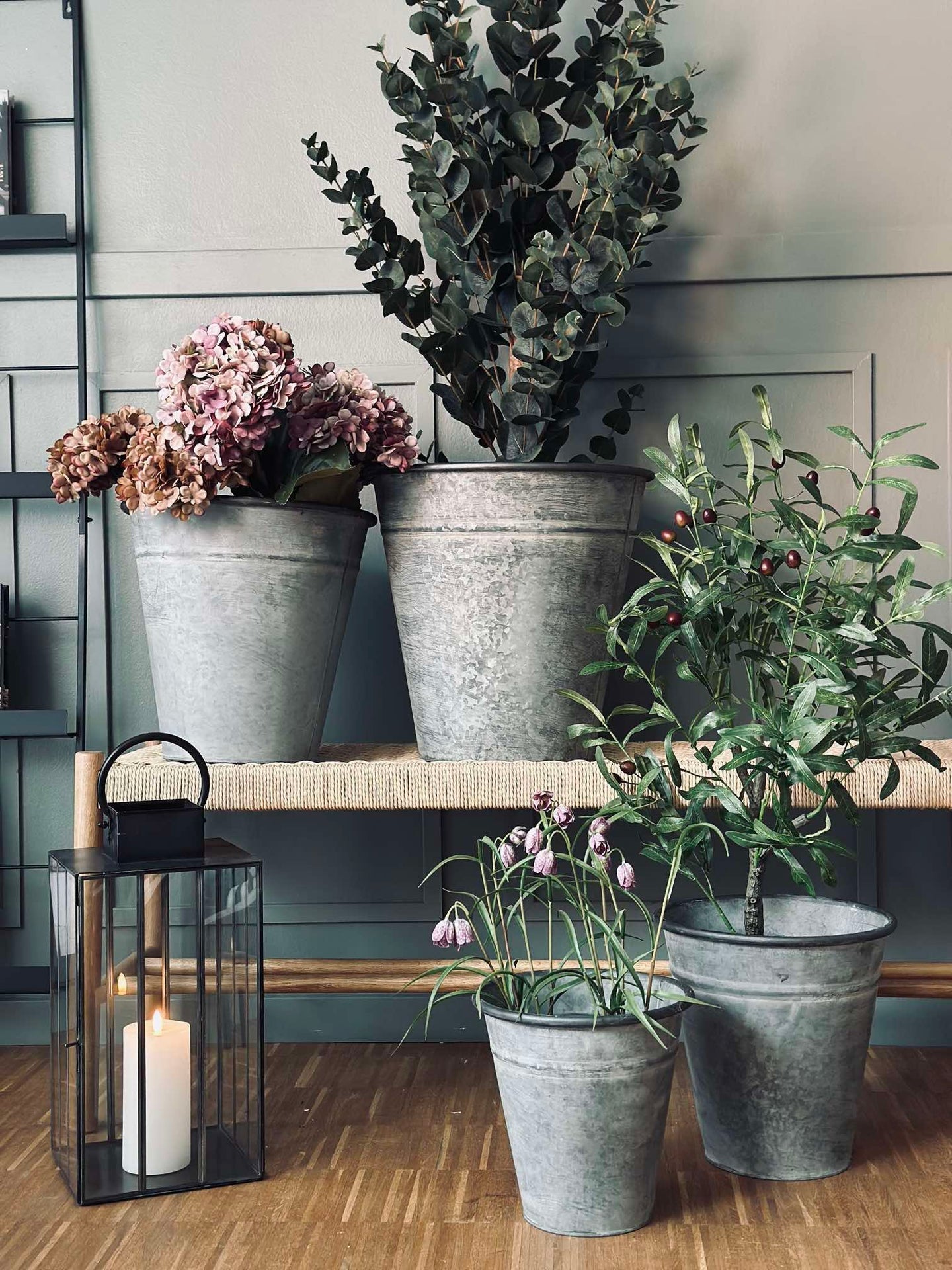 Zinkkruka - Set om 4 st.