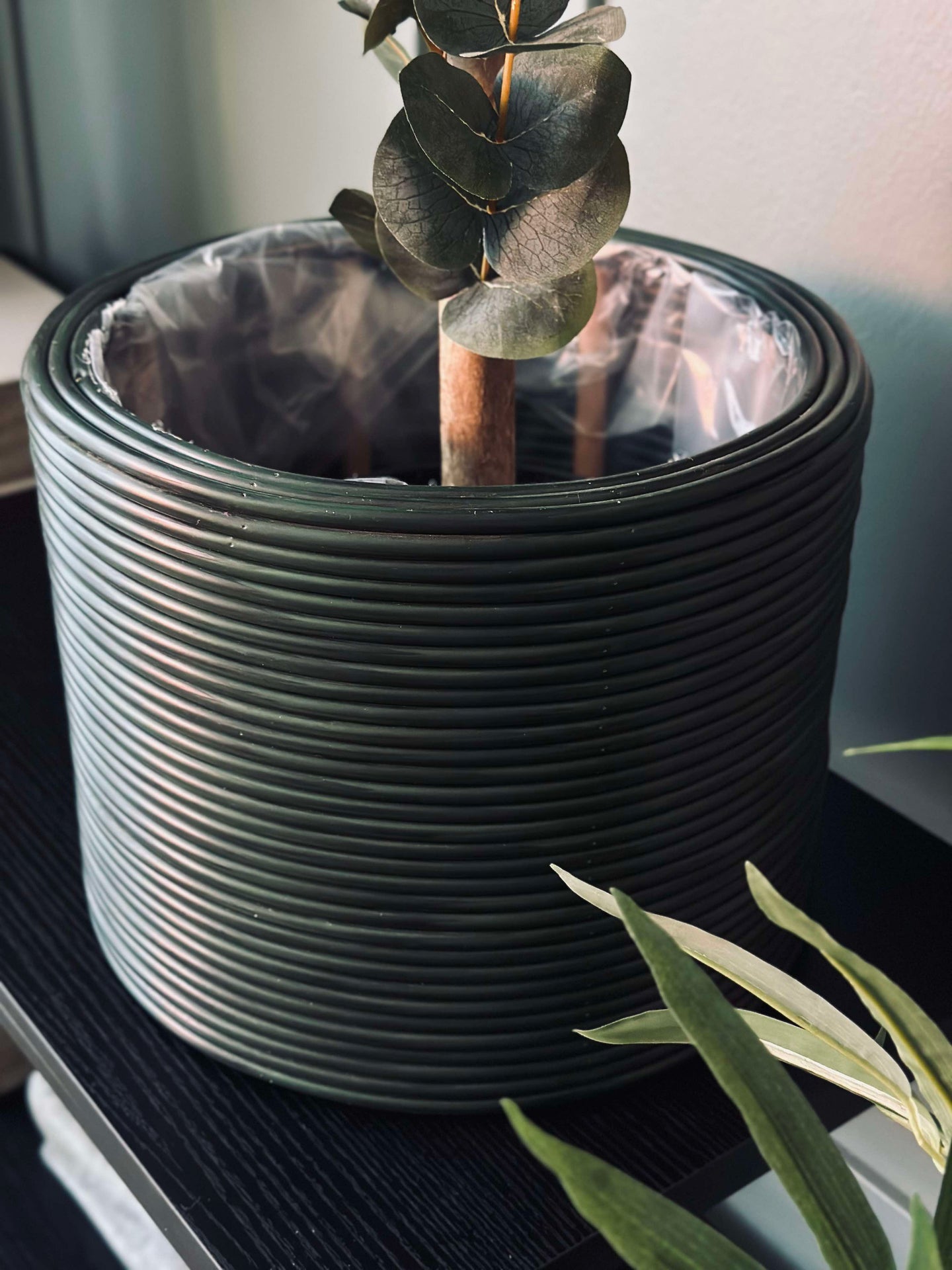 Grön Växtkorg - Set om 3 st.