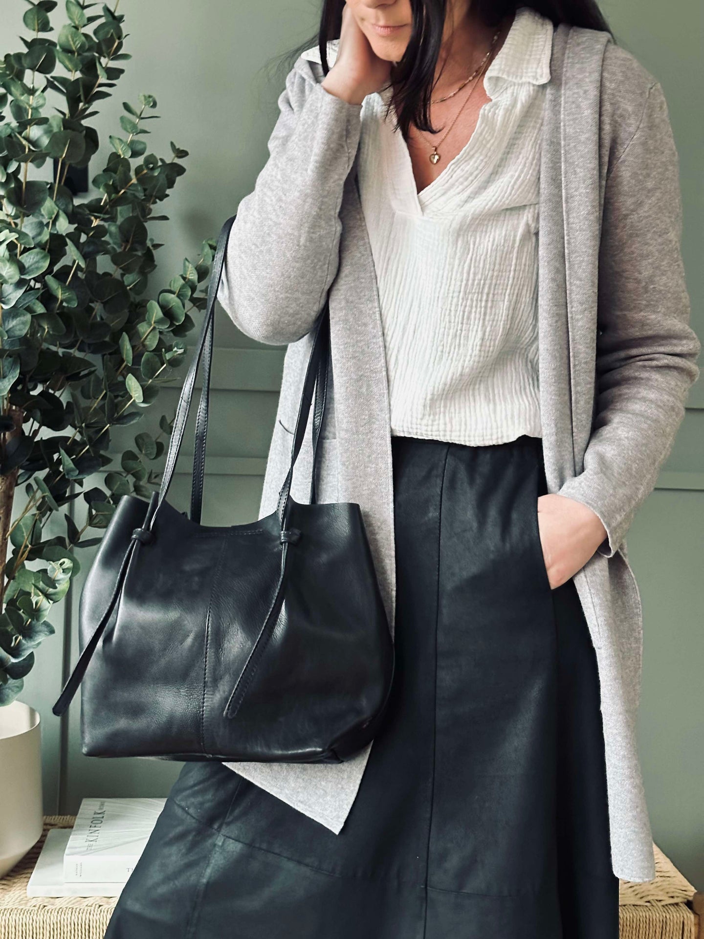 Exklusiv Shopper Svart