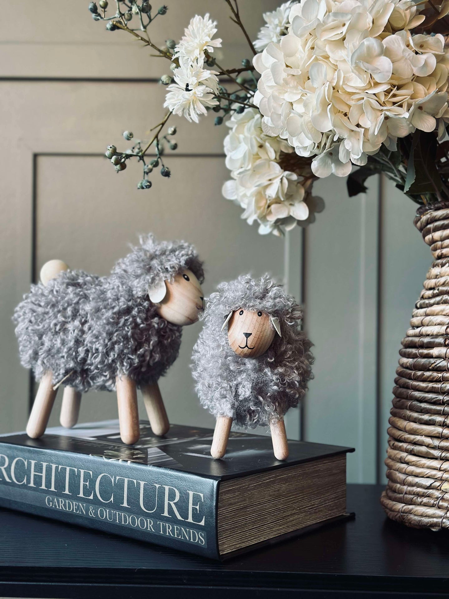 Långhårigt får - Grå Stor