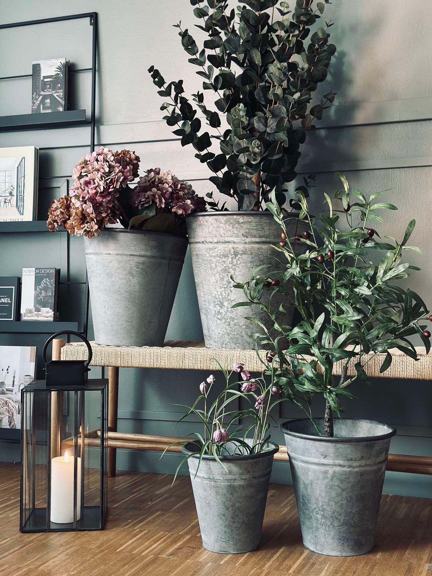 Zinkkruka - Set om 4 st.