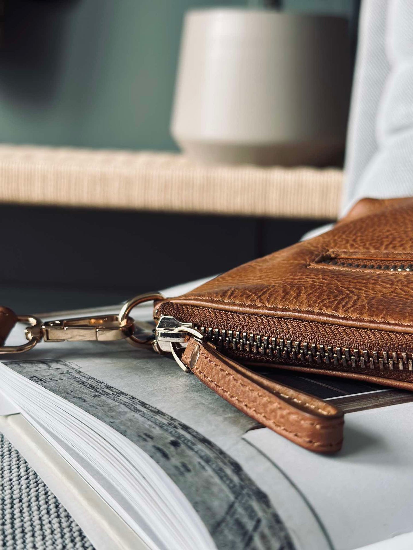 Clutch Gabby Cognac