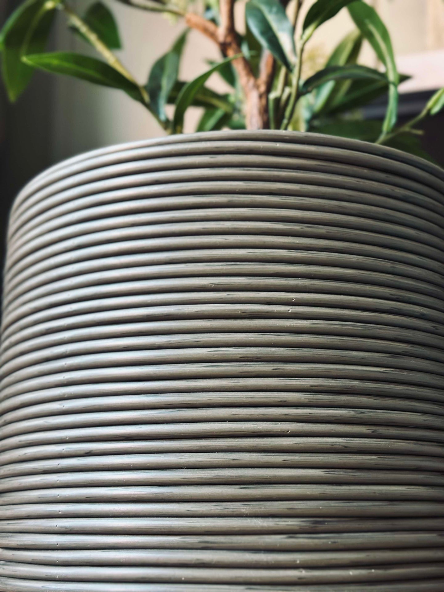 Växtkorg Grå - Set om 3 st.