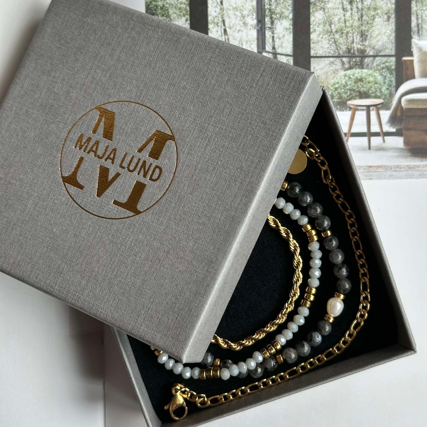 Armband Erika Stone - Set med 4 armband