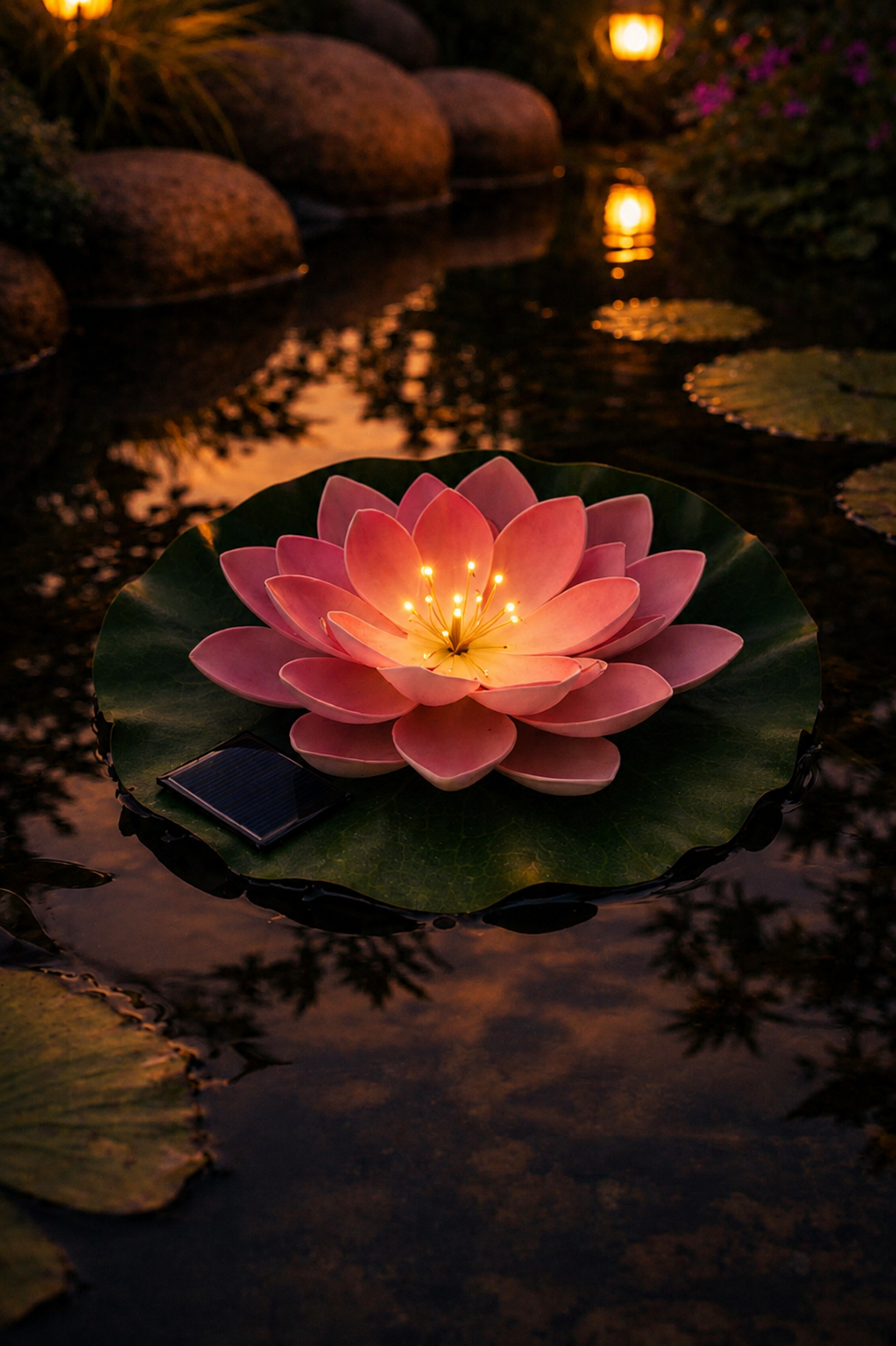 Solcell LOTUS – Rosa