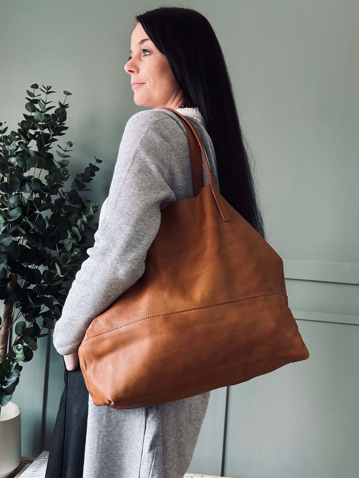 XL Shopper Gabby Cognac