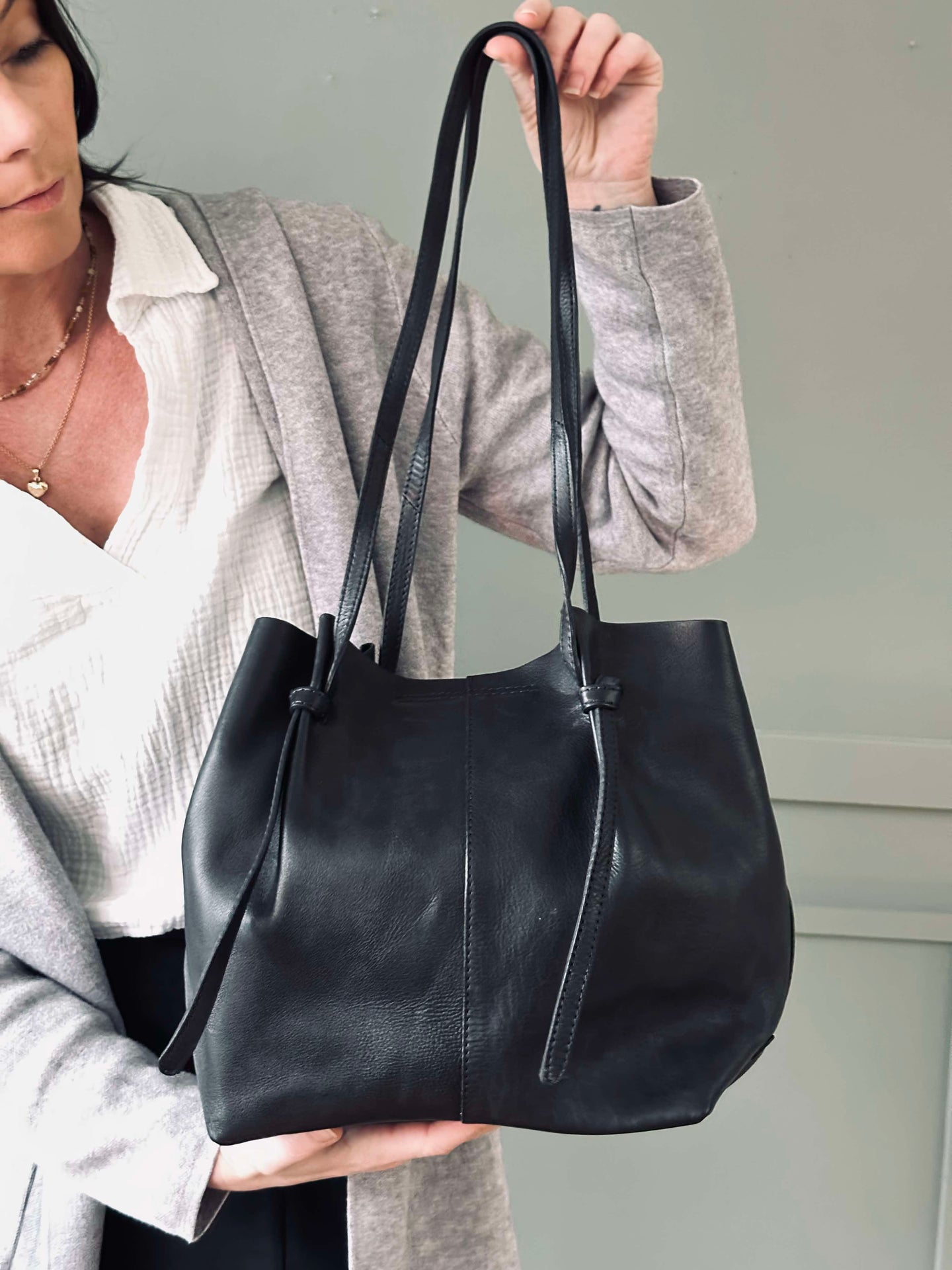 Exklusiv Shopper Svart