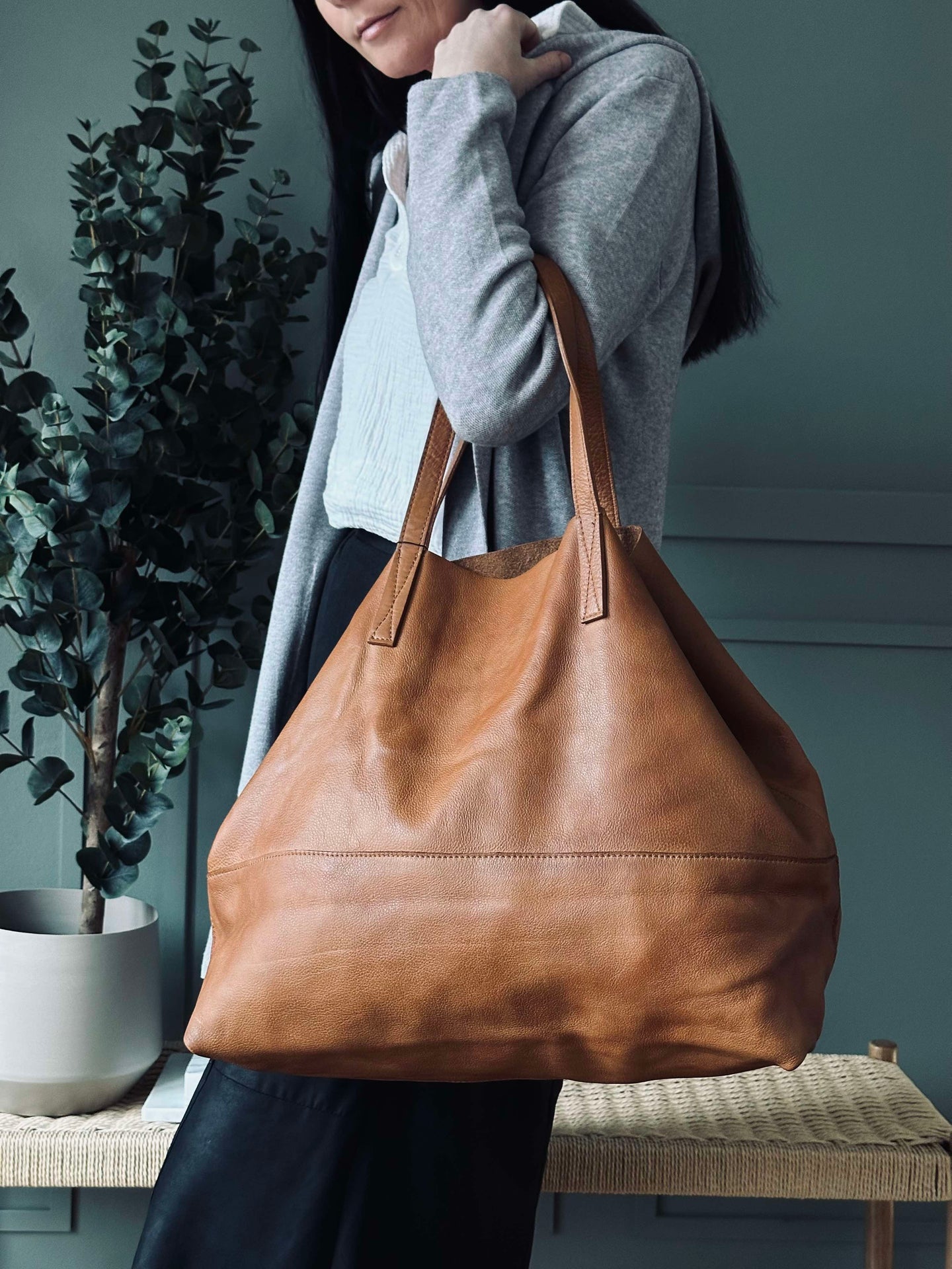 XL Shopper Gabby Cognac