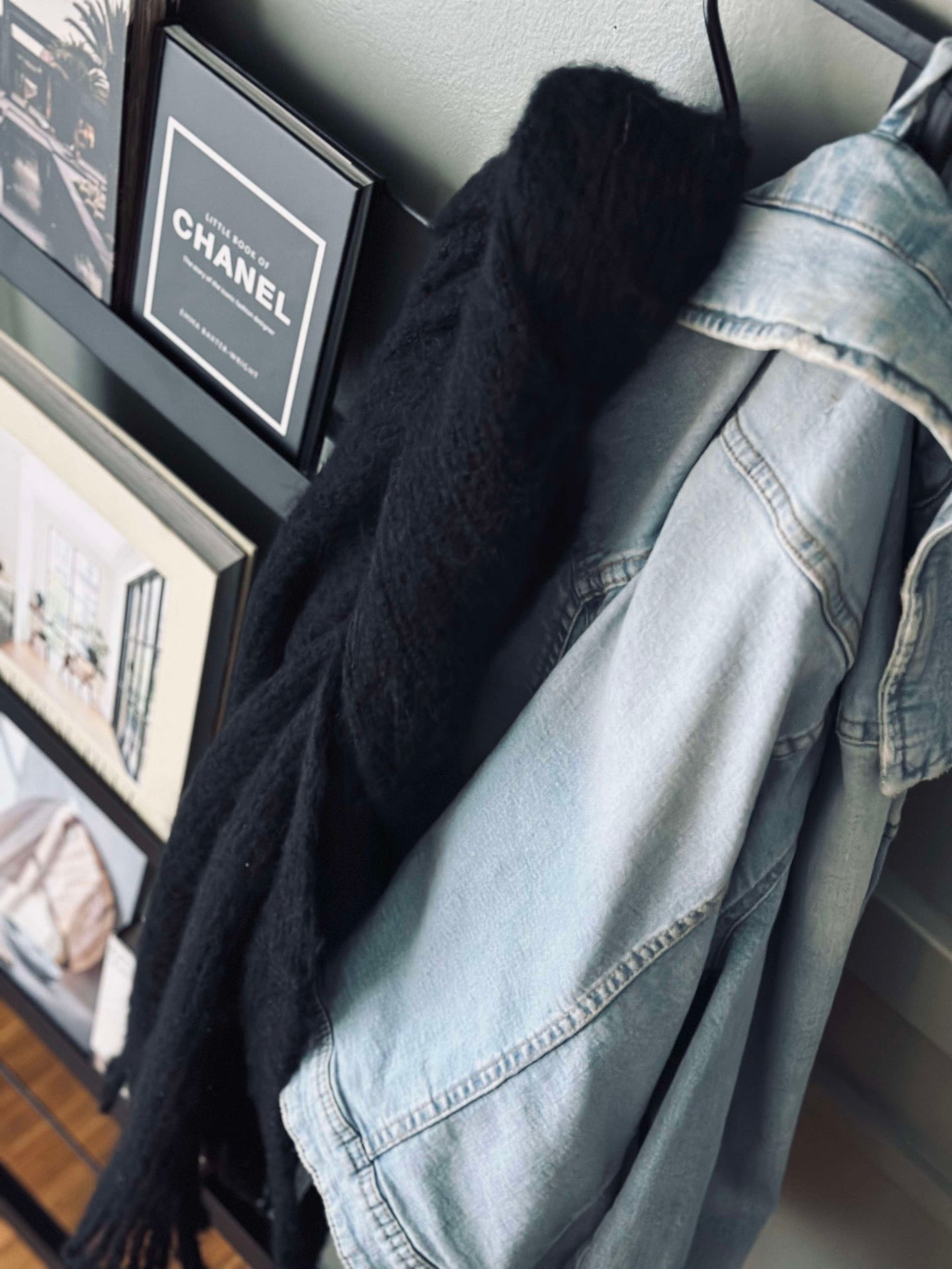 Sjal svart - Supermjuk