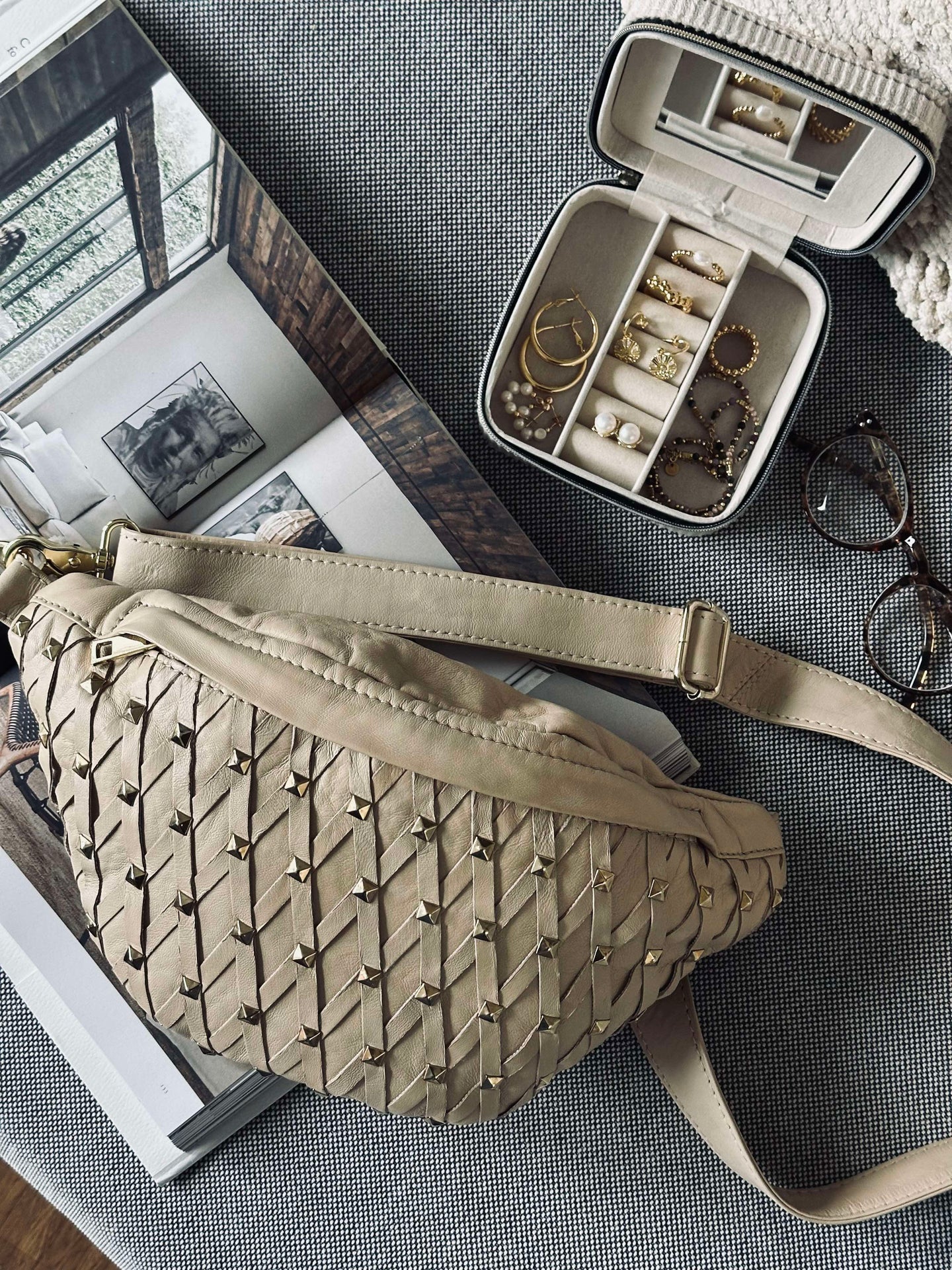 Midjeväska Vanilj guld