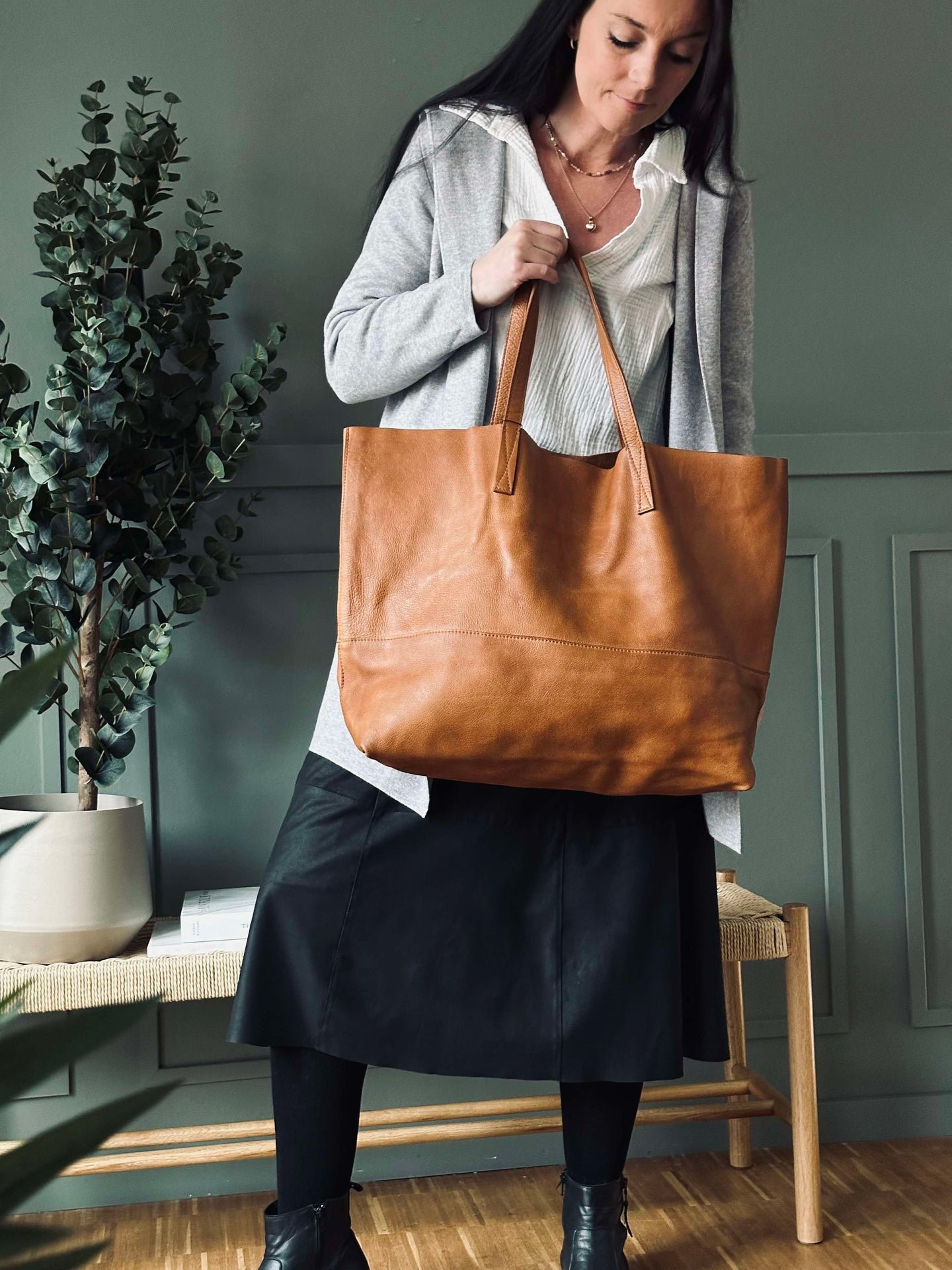 XL Shopper Gabby Cognac