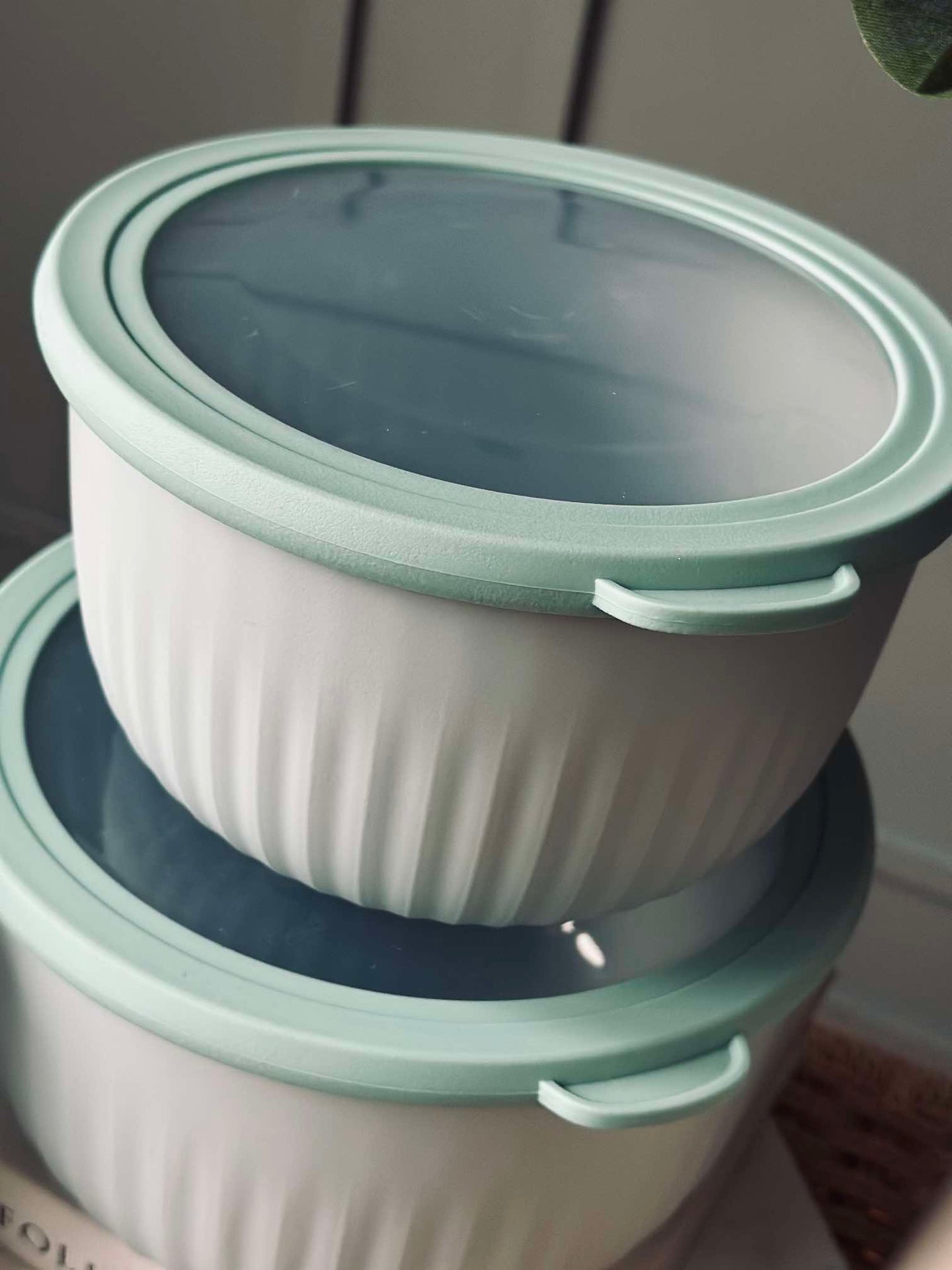 Förvaringsburkar Dusty green – Set med 4 st.
