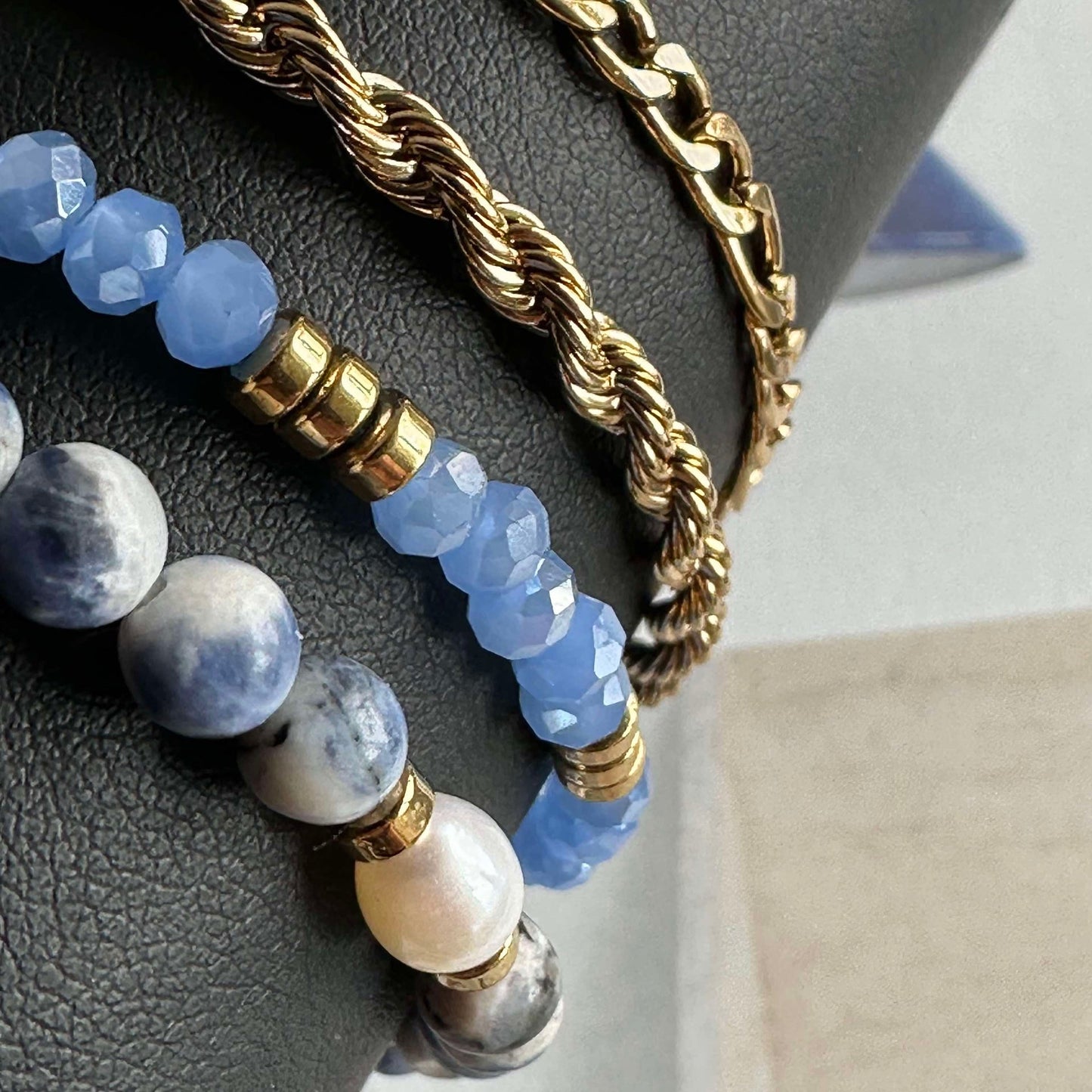 Armband Erika Blue - Set med 4 armband