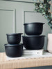 Förvaringsburkar Black – Set med 4 st.