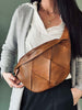 Exklusiv handflätad bumbag - Cognac