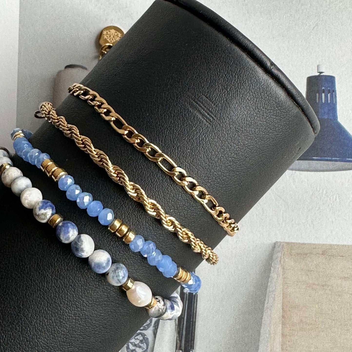 Armband Erika Blue - Set med 4 armband