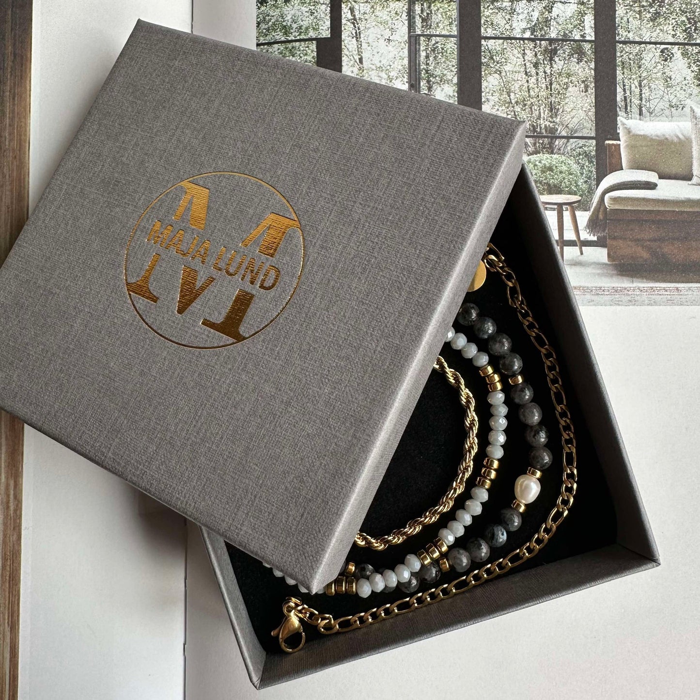 Armband Erika Stone - Set med 4 armband